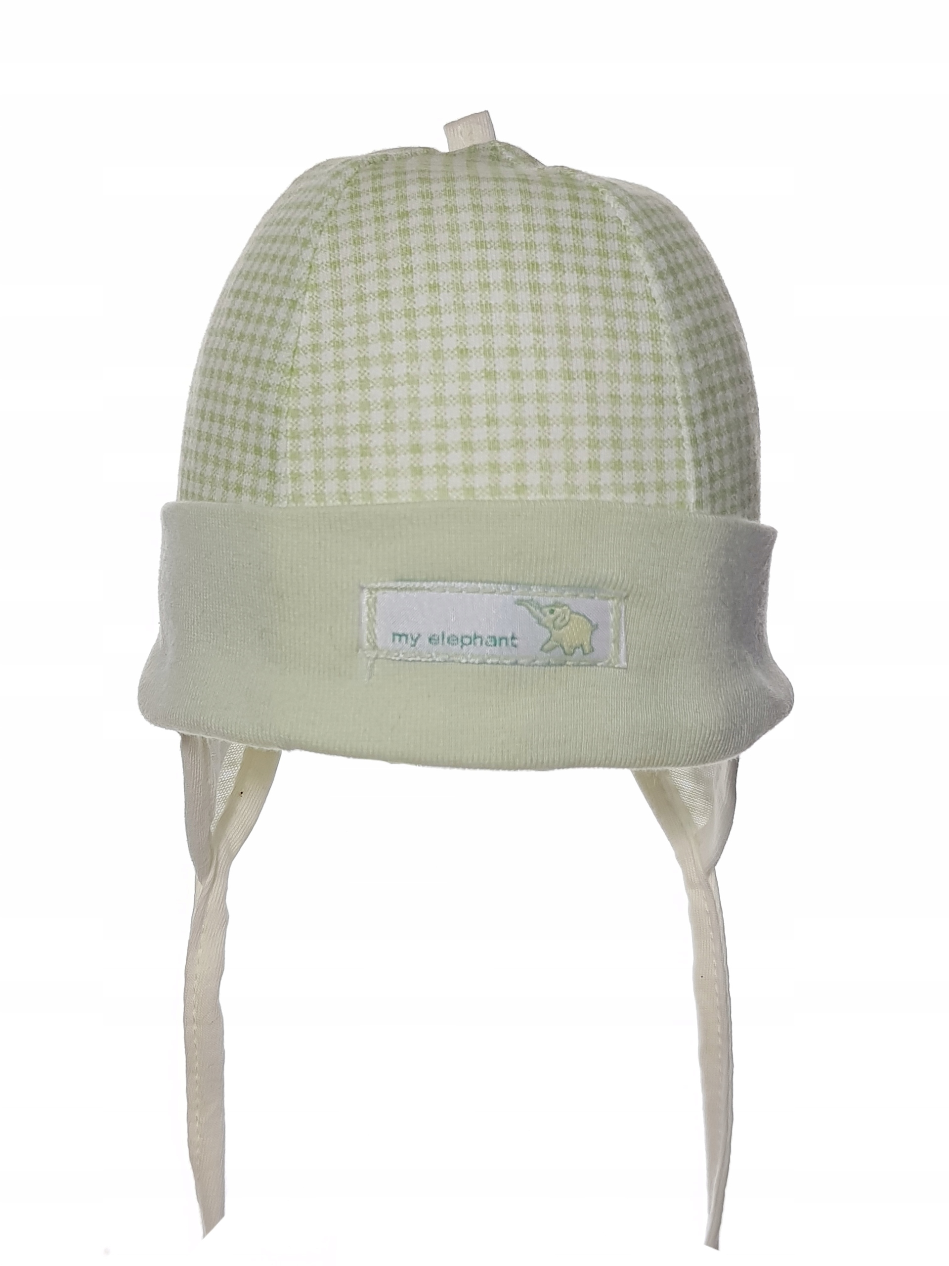 

Niemowlęca Delikatna Czapka Wiązana Uszy 0-12M 8WZ