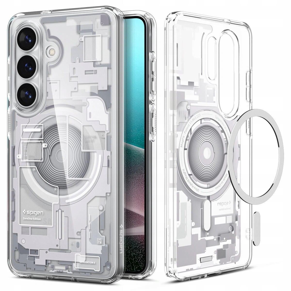 Pouzdro Spigen Ultra Hybrid Mag MagSafe pro Samsung Galaxy S26 Zero One přes