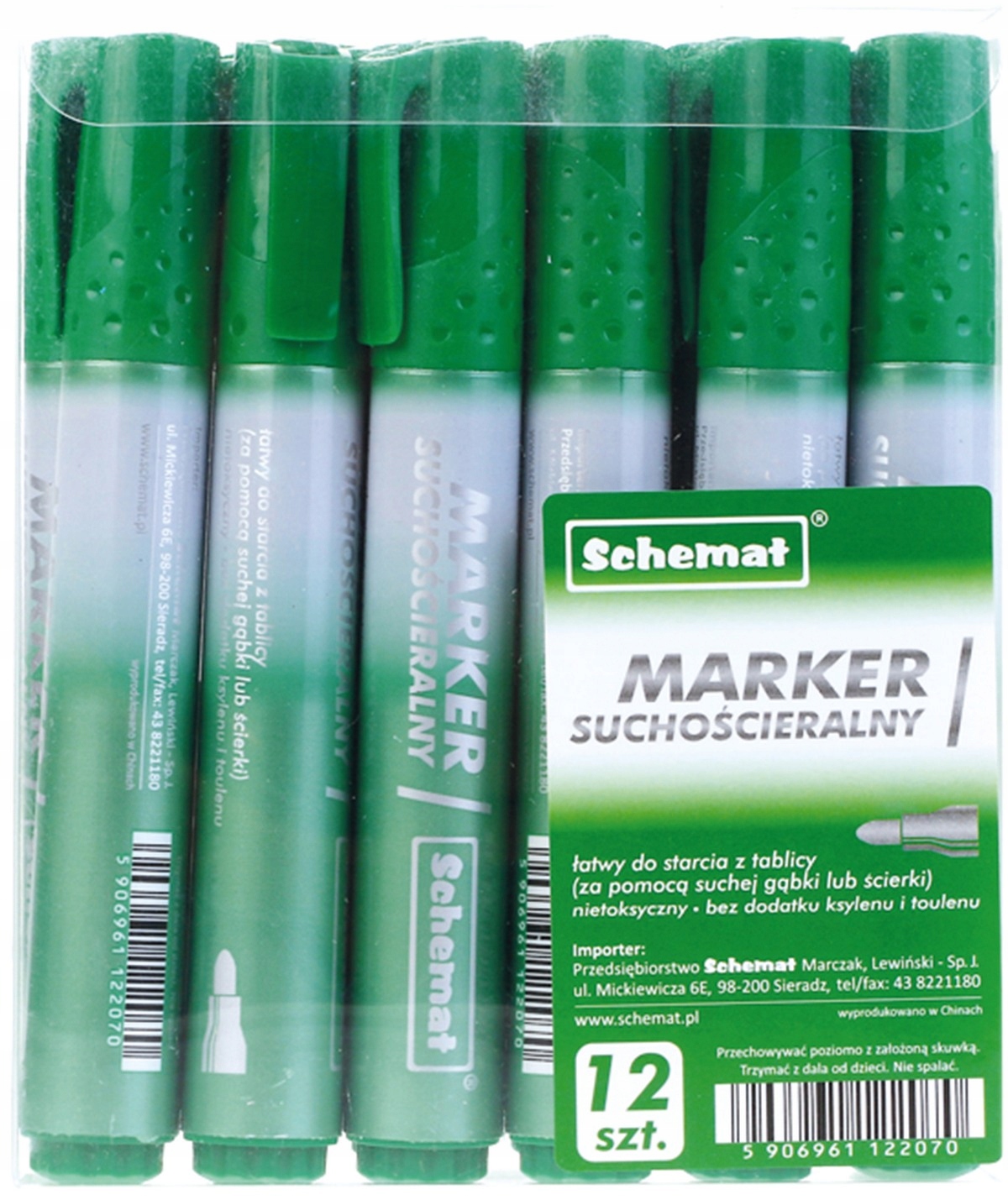 

Marker do tablic Zielony okrągły Schemat 2070