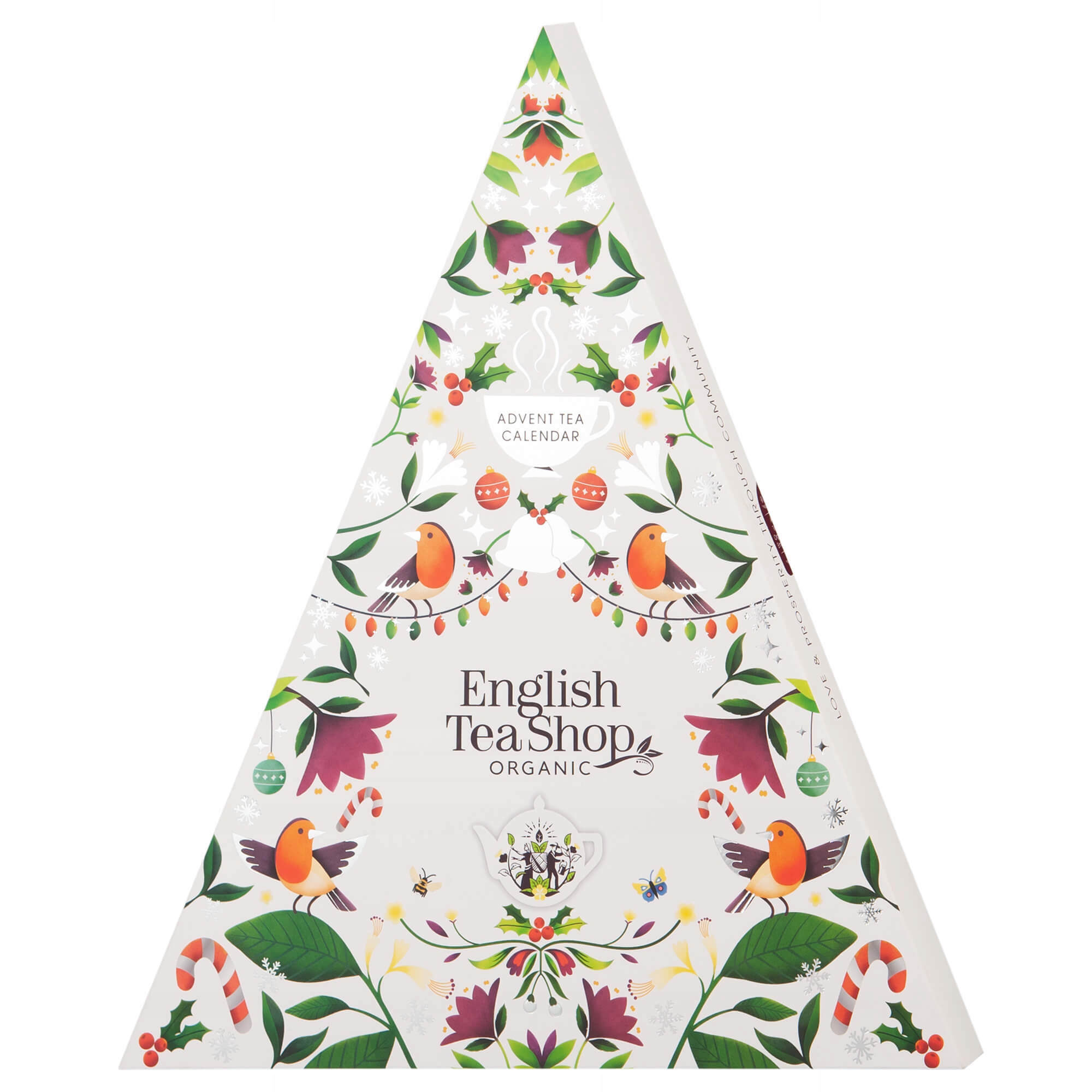 Levně Vánoční Adventní Kalendář Vánoční Stromek Bílý 25 Pyramidek Dárek