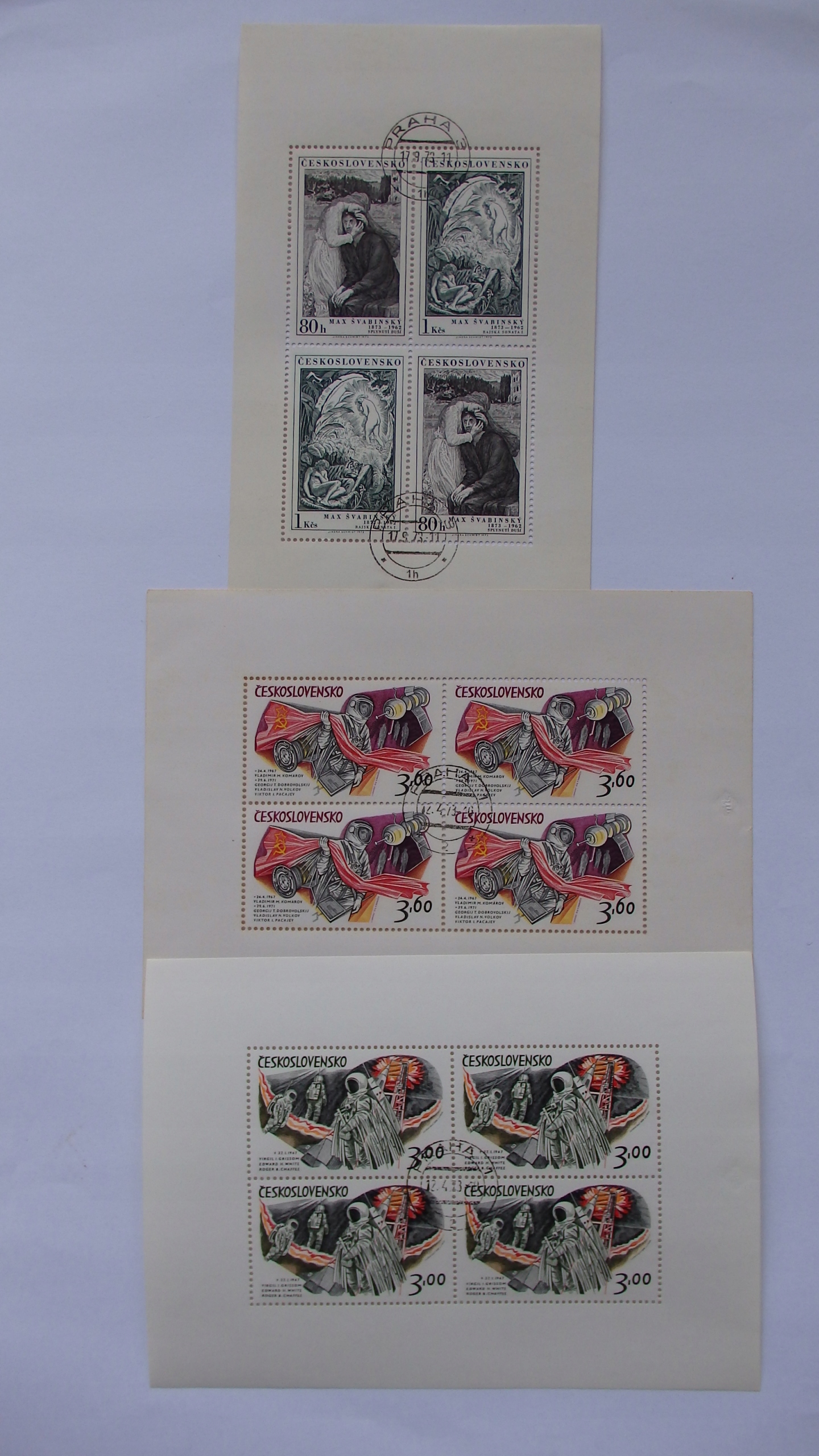 Czechosłowacja, Zestaw bloków, Sztuka, kas. B8979