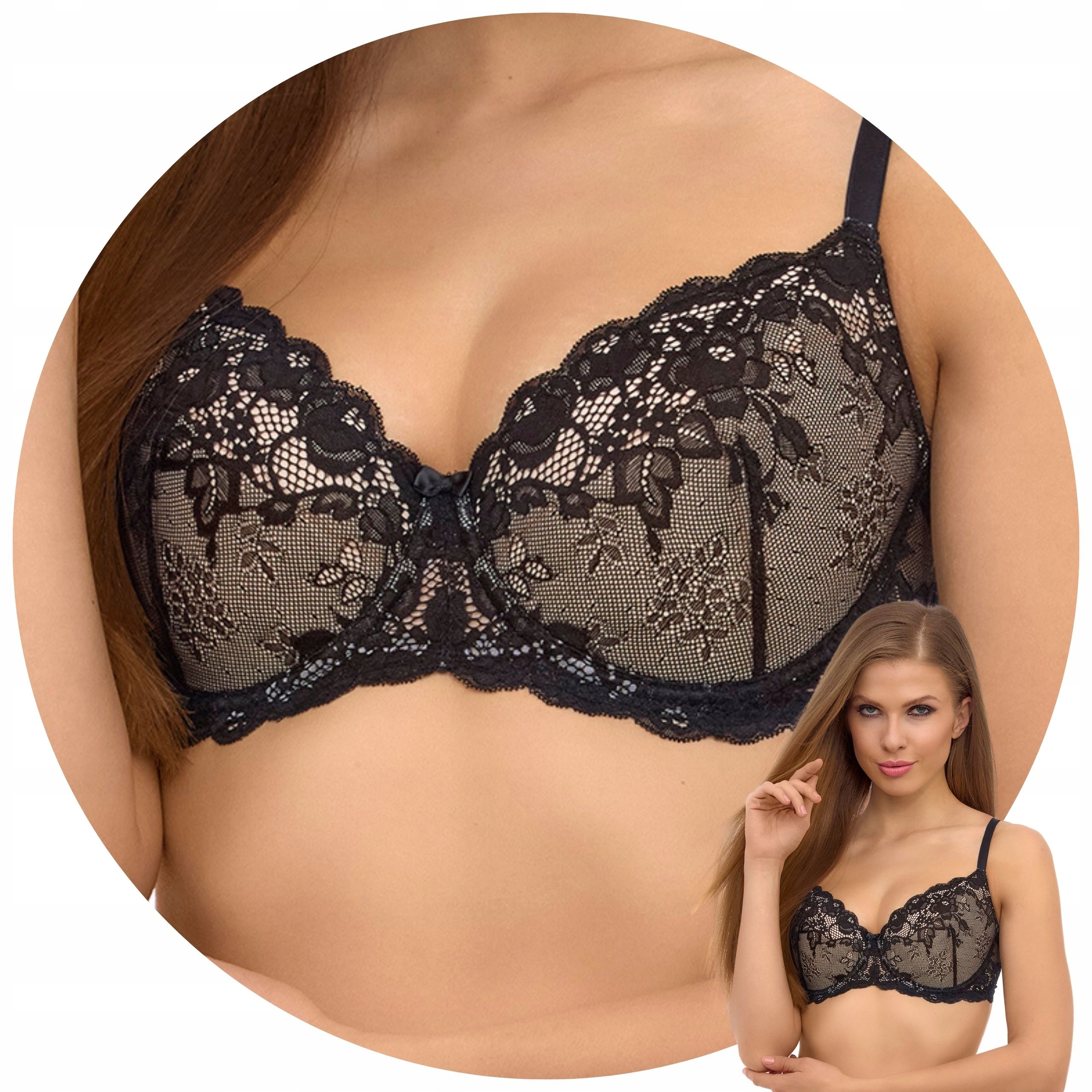 Lupo 2509 Push-up podprsenka černá 85C