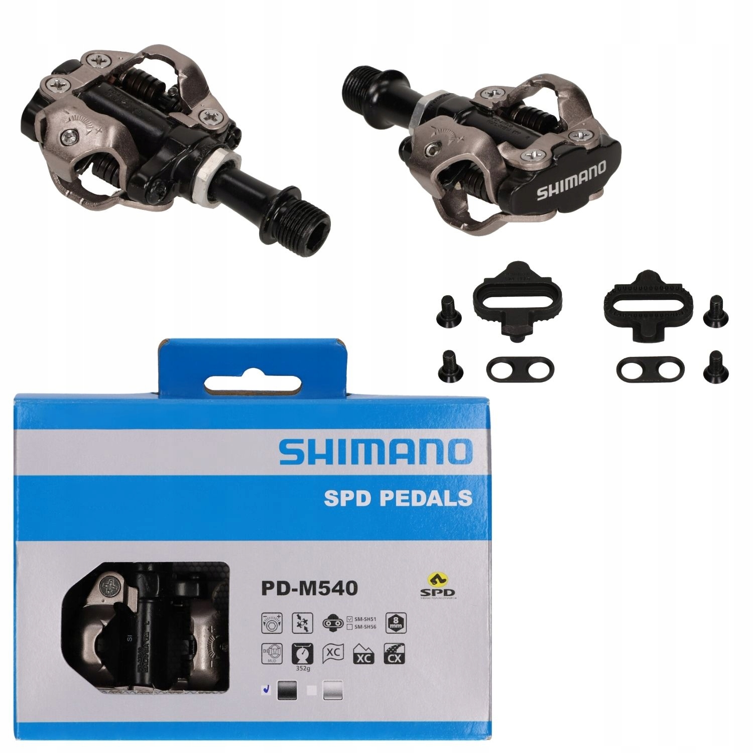 

Shimano PD-M540 Pedały Spd + bloki