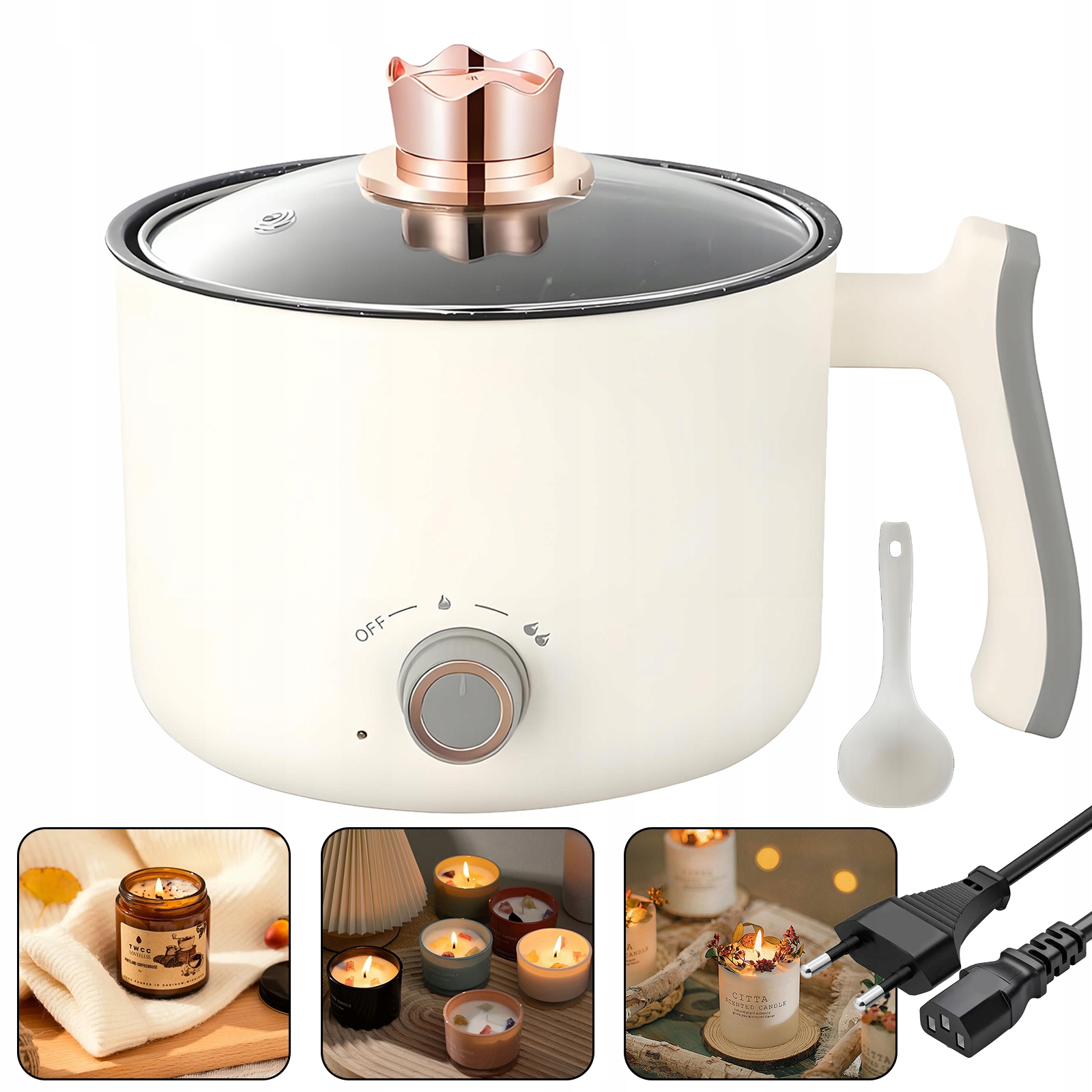 Elektrický ohřívač vosku 1,5 litrů pro výrobu svíček