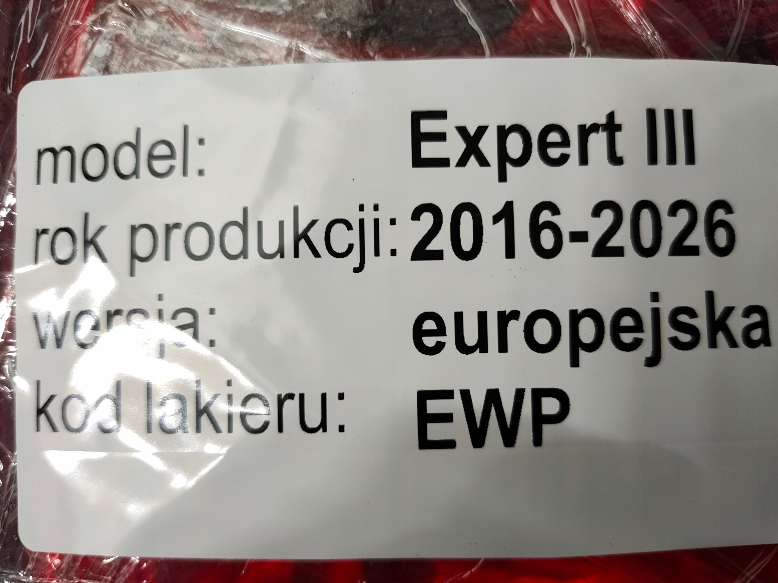 CITROEN JUMPY III EXPERT PROACE 16-25 light rear left rear part 9808243182 EU