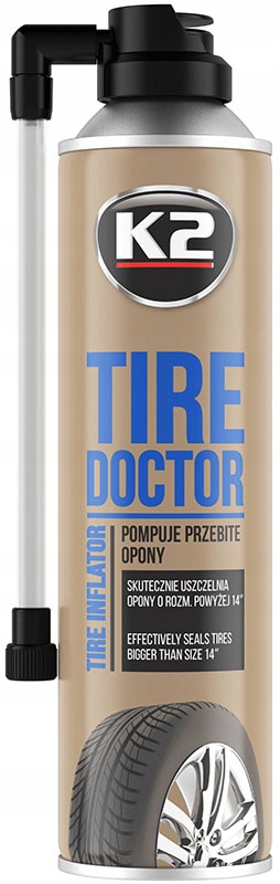 K2 TIRE DOKTOR 500ML x2 + ZESTAW NAPRAWCZY DO OPON Producent K2