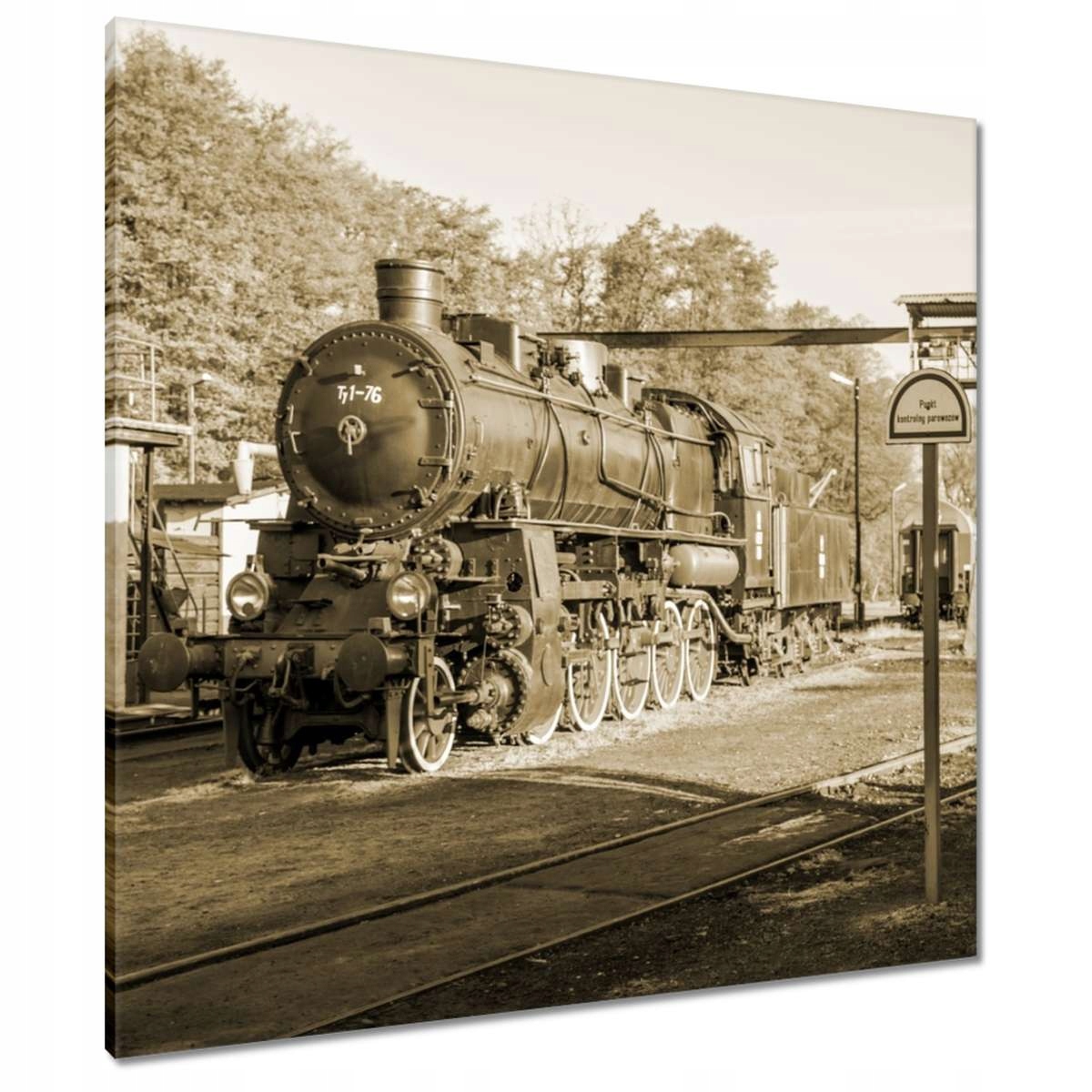 Obrazy 80x80 Kontrolní bod parních vozů