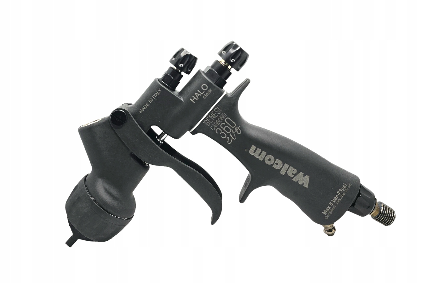 WALCOM ZESTAW PISTOLETÓW LAKIERNICZYCH GENESI CARBONIO 360 HALO + LAMPA Kod producenta vtlec13eb