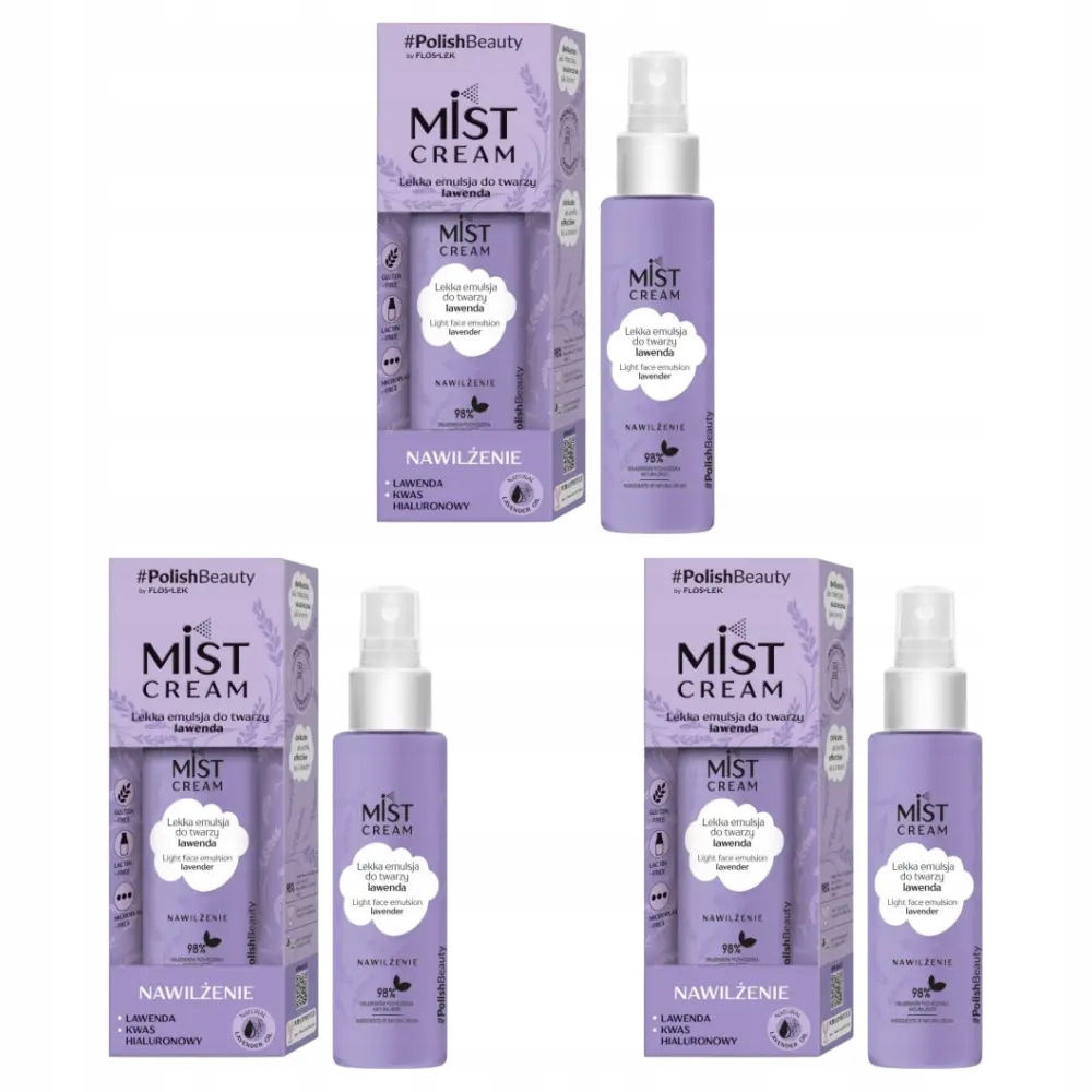 Mist Cream lekka emulsja do twarzy Lawenda