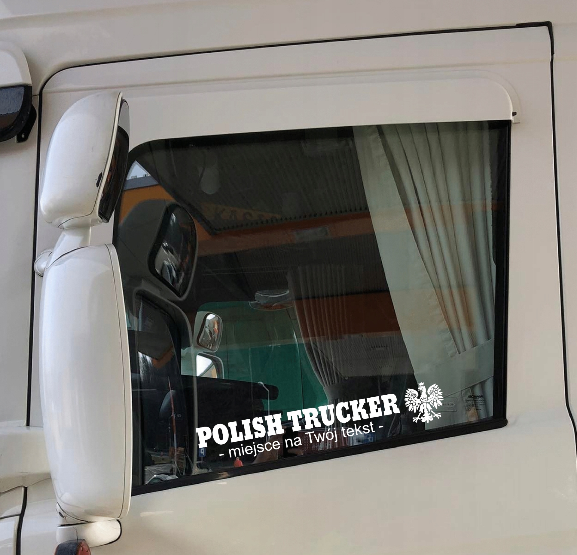 

Naklejki Polish Trucker Twoj Dowolny Tekst Tir