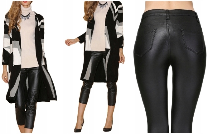 

Mat Rybaczki Gruba eko Skóra Kolory Legginsy XL