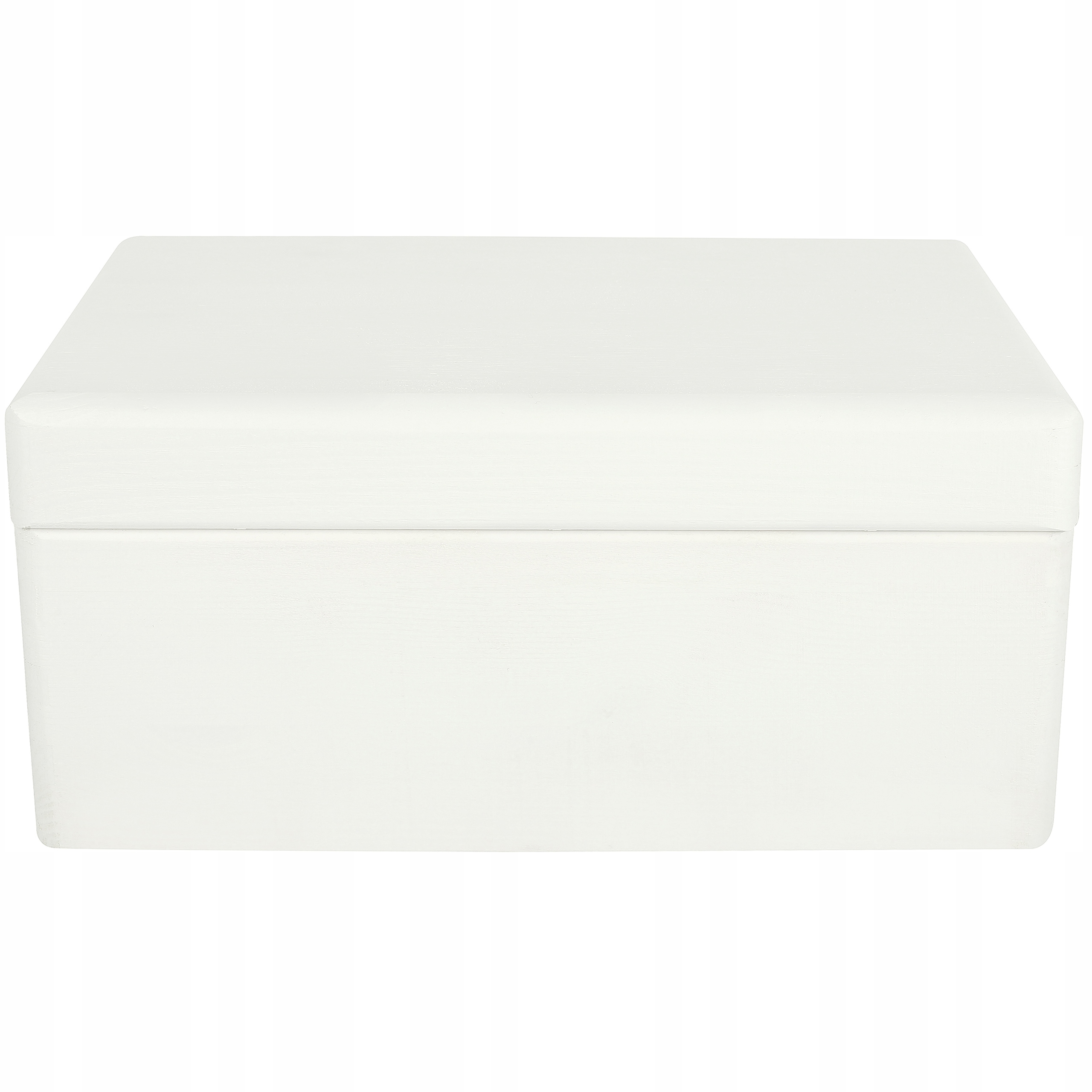 Pudełko drewniane białe z wiekiem 30x20x14 cm Głębokość produktu 20 cm