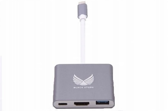 

Przejściówka Adapter 3w1 Hub Usb-c Hdmi 4K MacBook