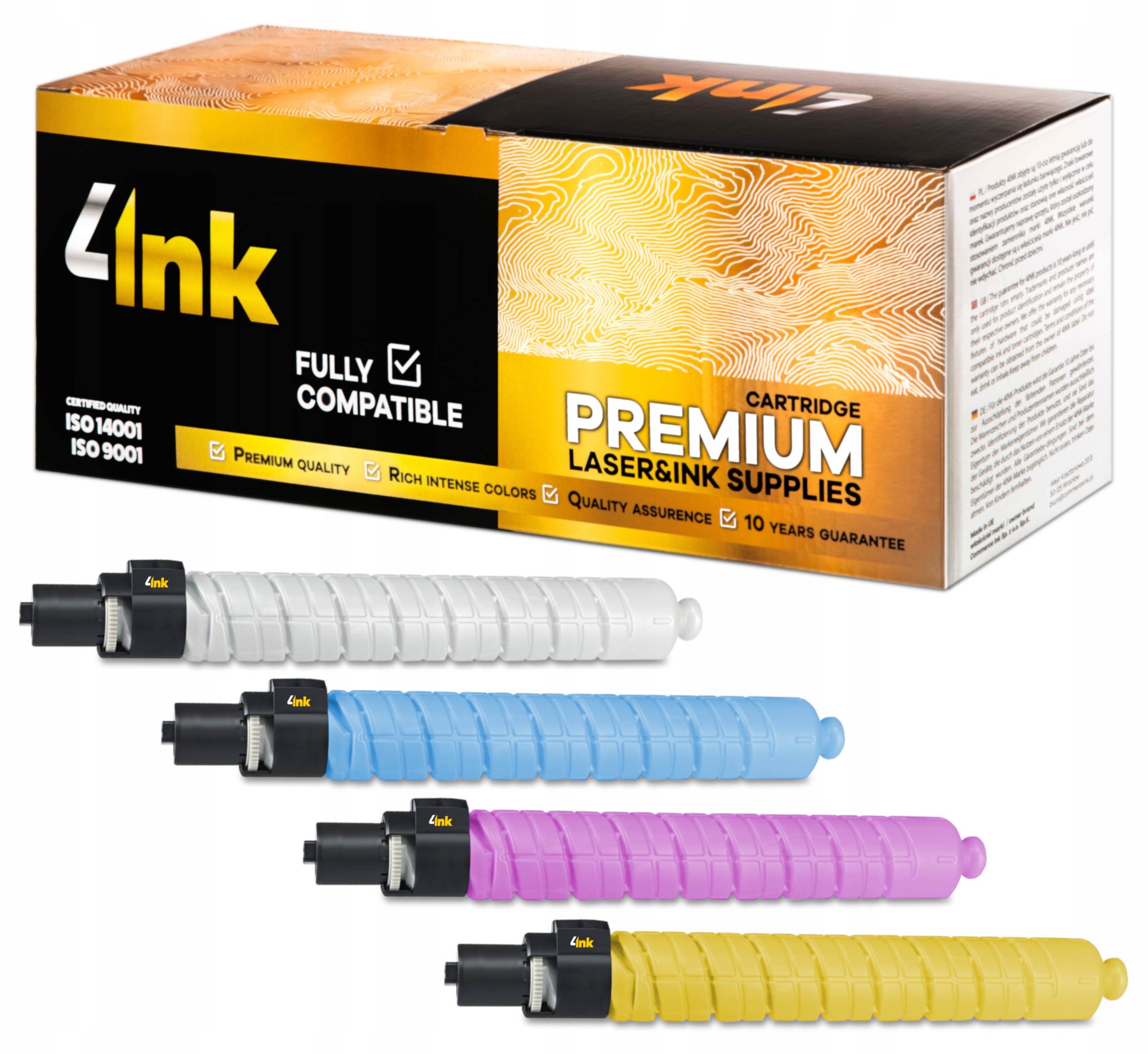 4x toner pro Ricoh Aficio Mp C2800 C2800ad C2800spf