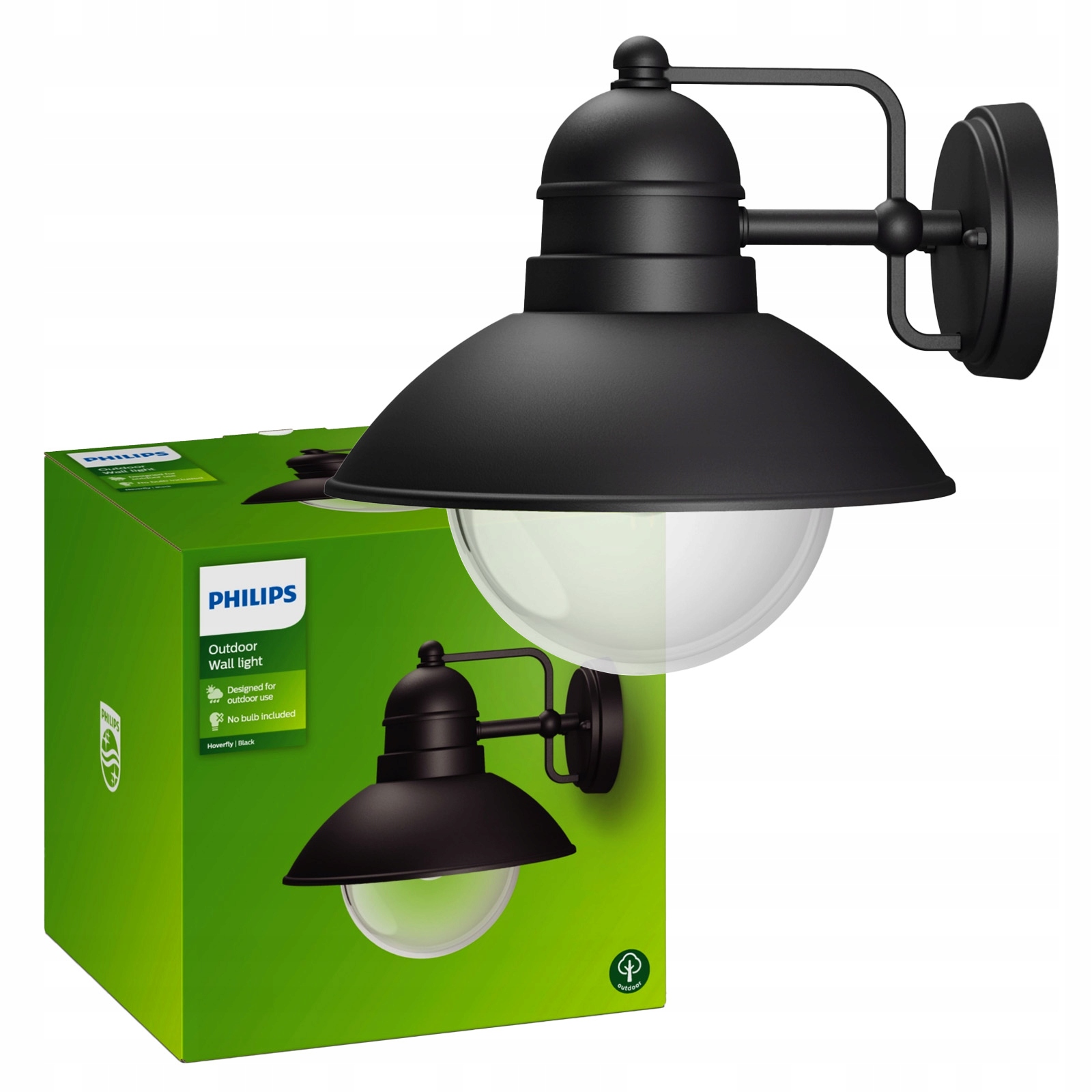 Zahradní Led lampa Fasádní nástěnné svítidlo Hoverfly E27 IP44 Lucerna Philips