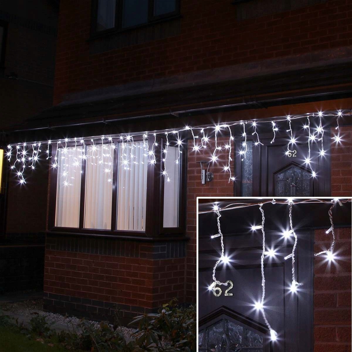 GIRLANDA 100 LED ZEWNĘTRZNA ZIMNE STAŁE + FLASH Kod producenta SF100BZ