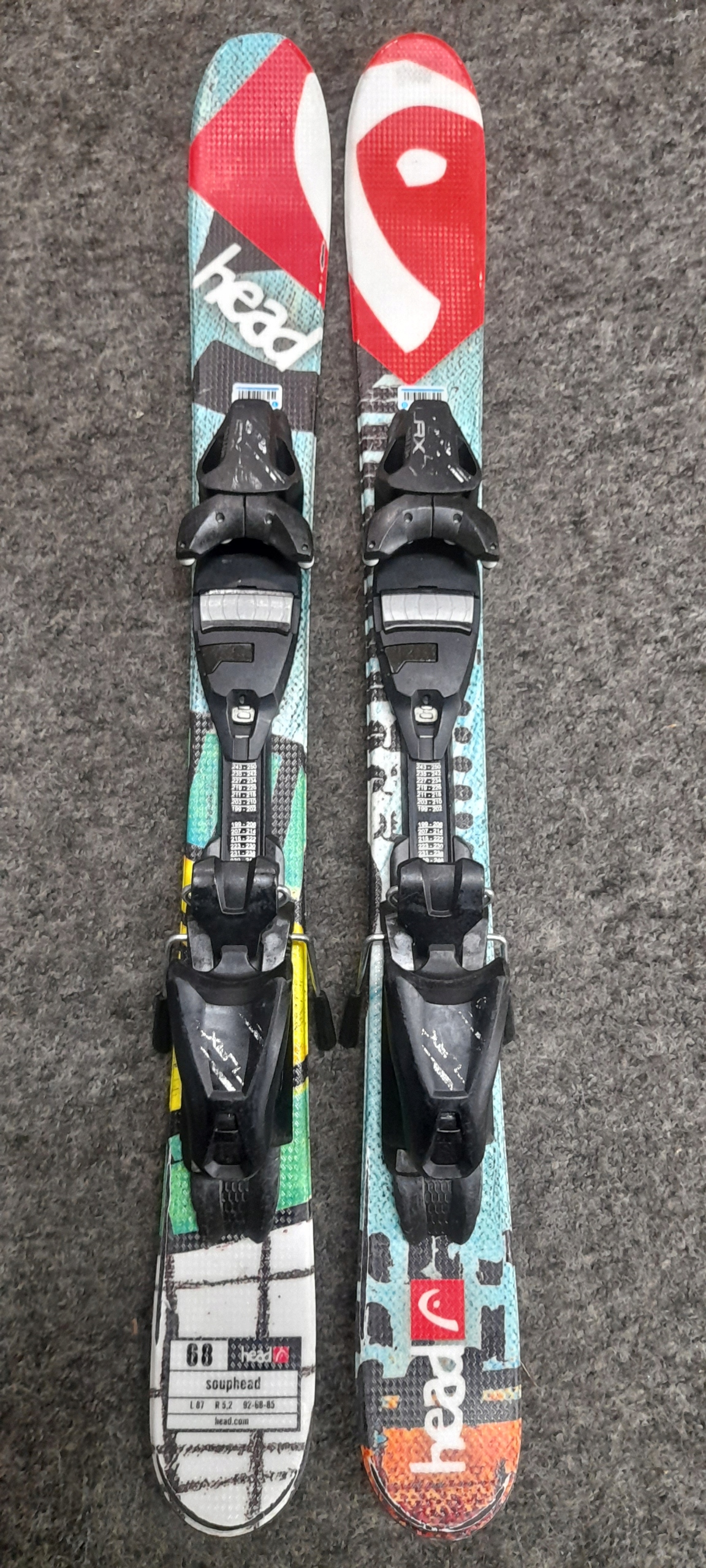 Narty freestyle HEAD 87cm z TYROLIA LRX 45 twin tip(1) Model Souphead