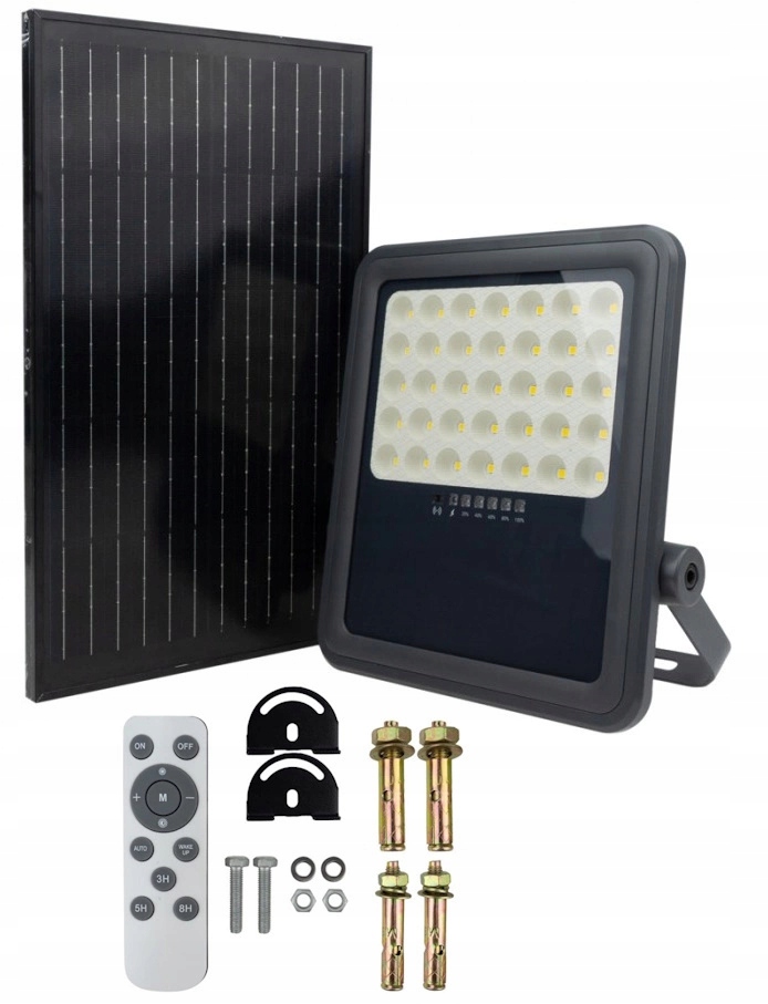 Halogénový Led reflektor s solárnym panelom 200 W neutrálny IP65 Ecolight