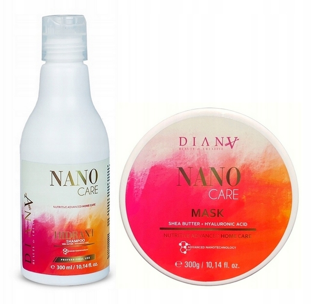 Zestaw Diana Beauty Nano Care Po Nanoplastii Szampon 300ml Maska 300g