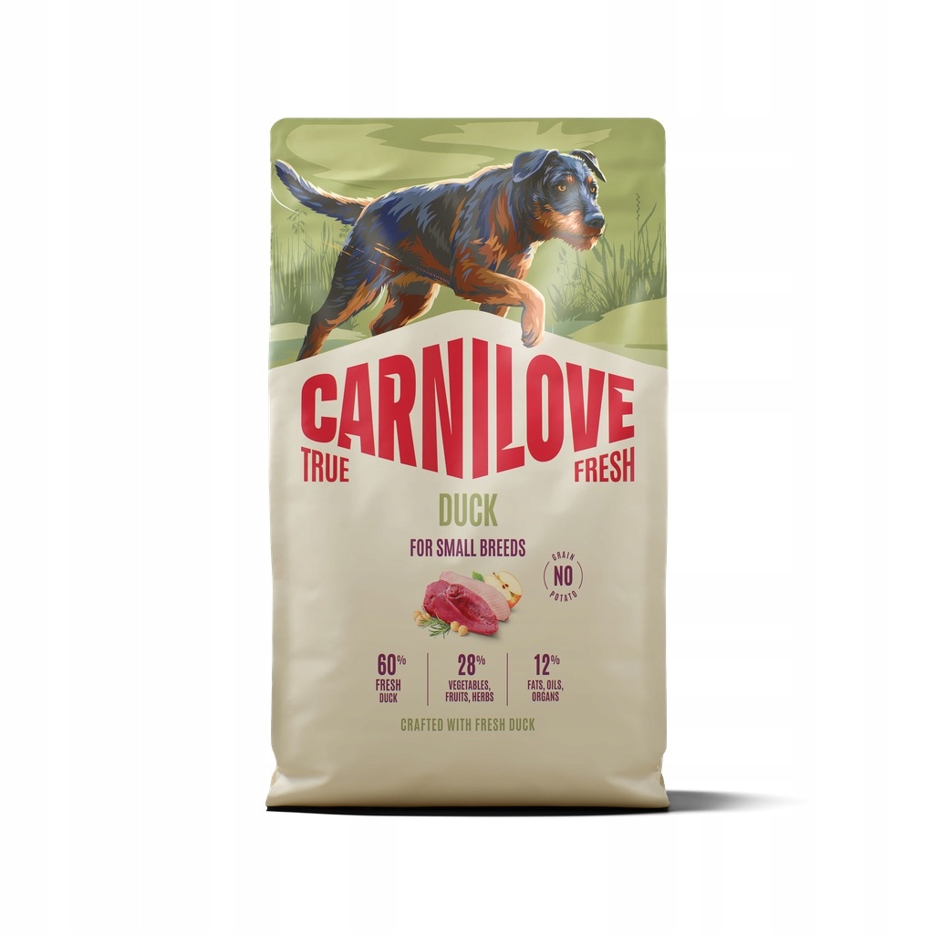 Carnilove True Fresh Dog Duck Adult Small Breeds suché krmivo pro psy 4kg
