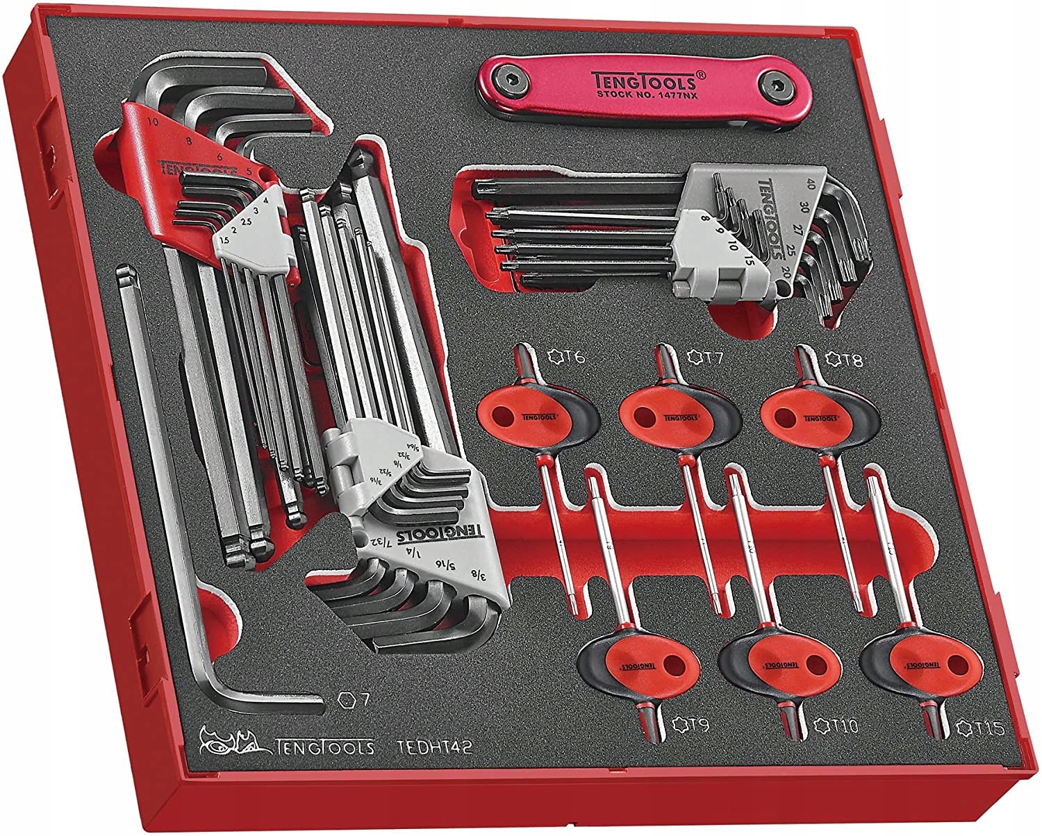 Набір ключів TX, шестигранний tengtools TEDHT42