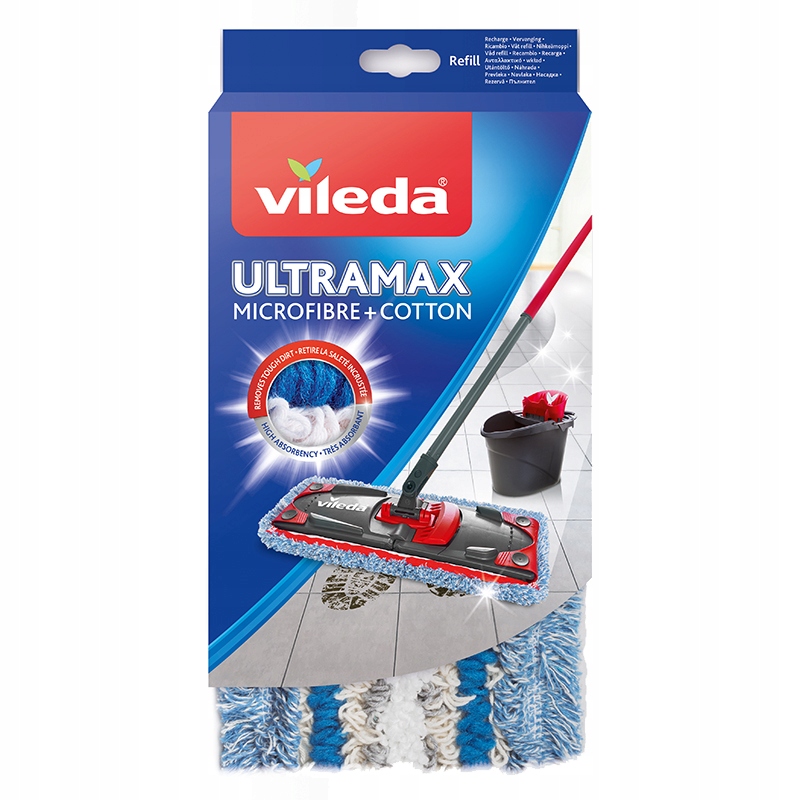 Levně Vileda Ultramax Microfibre & Cotton Vložka do mopu Plochá, 1 kus