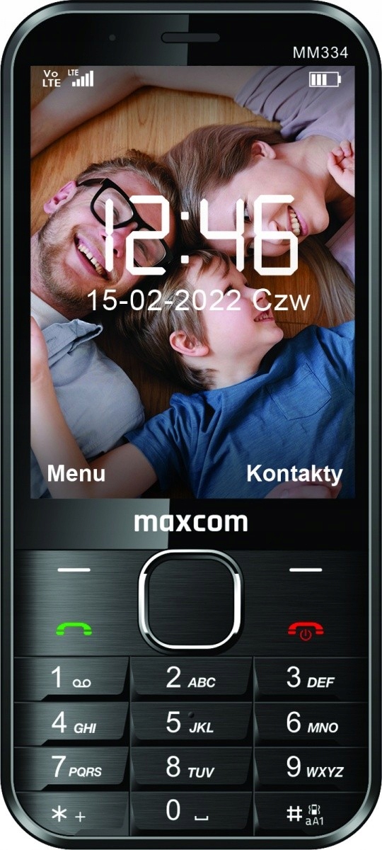 

Telefon komórkowy Maxcom Classic MM334 2 Mb czarny