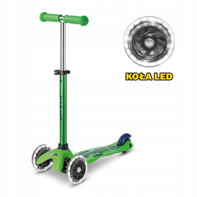 HULAJNOGA MINI MICRO DELUXE LED GREEN MMD174