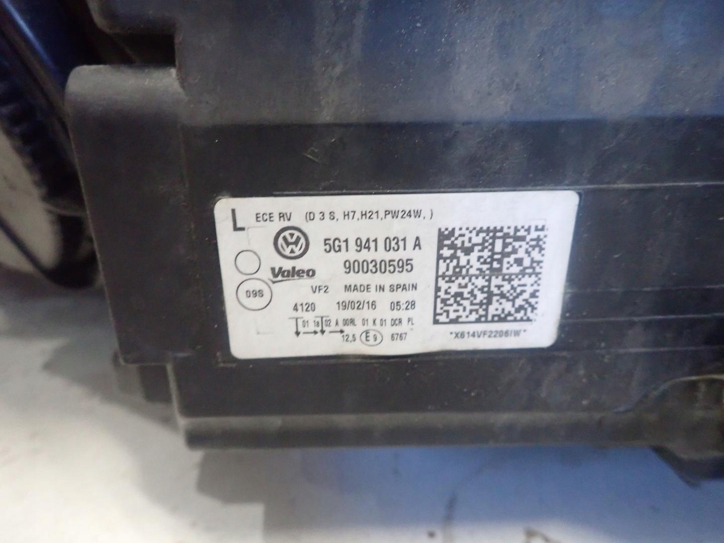 light front left VW GOLF VII GTI GTD BI-XENON