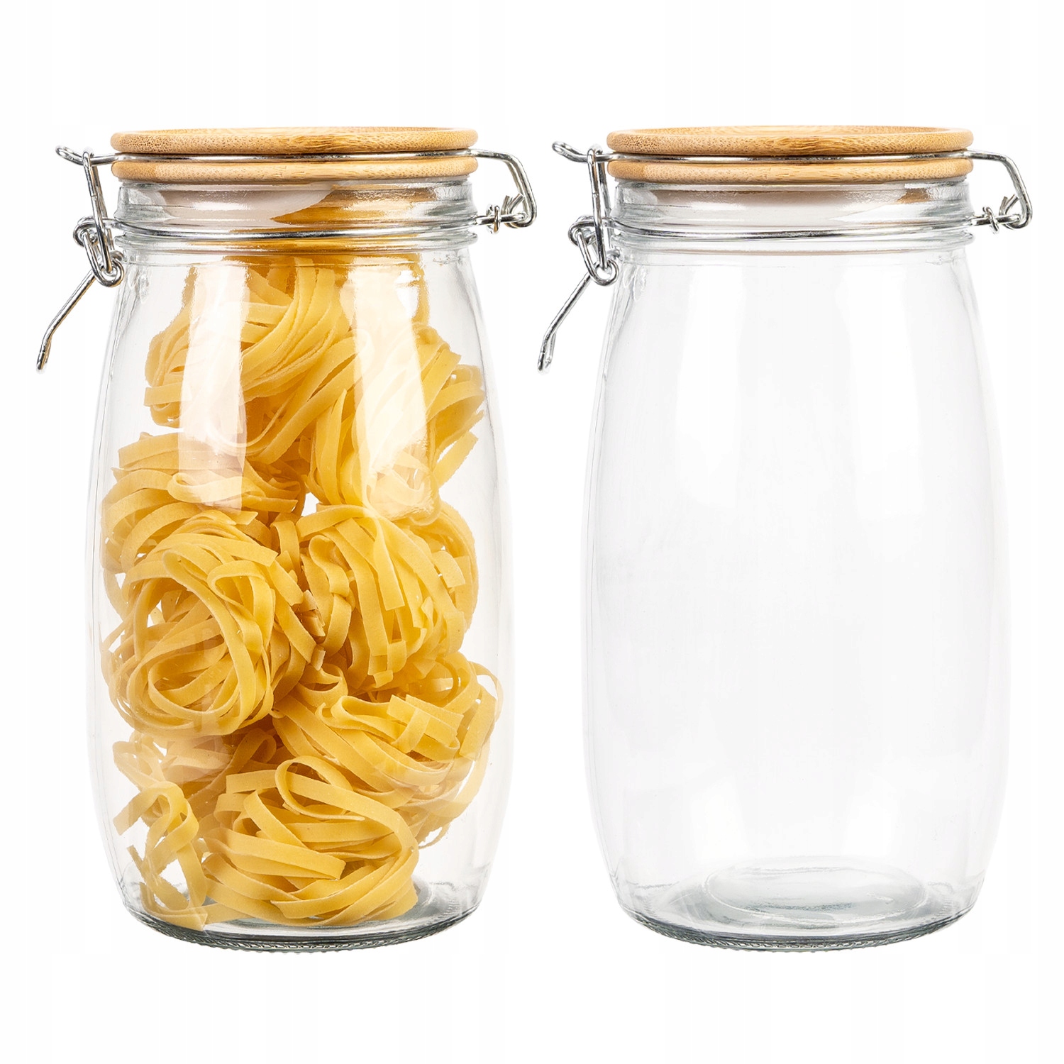 POJEMNIK Z PRZYKRYWKĄ 1,5 L ZAMYKANY SZKLANY SŁÓJ