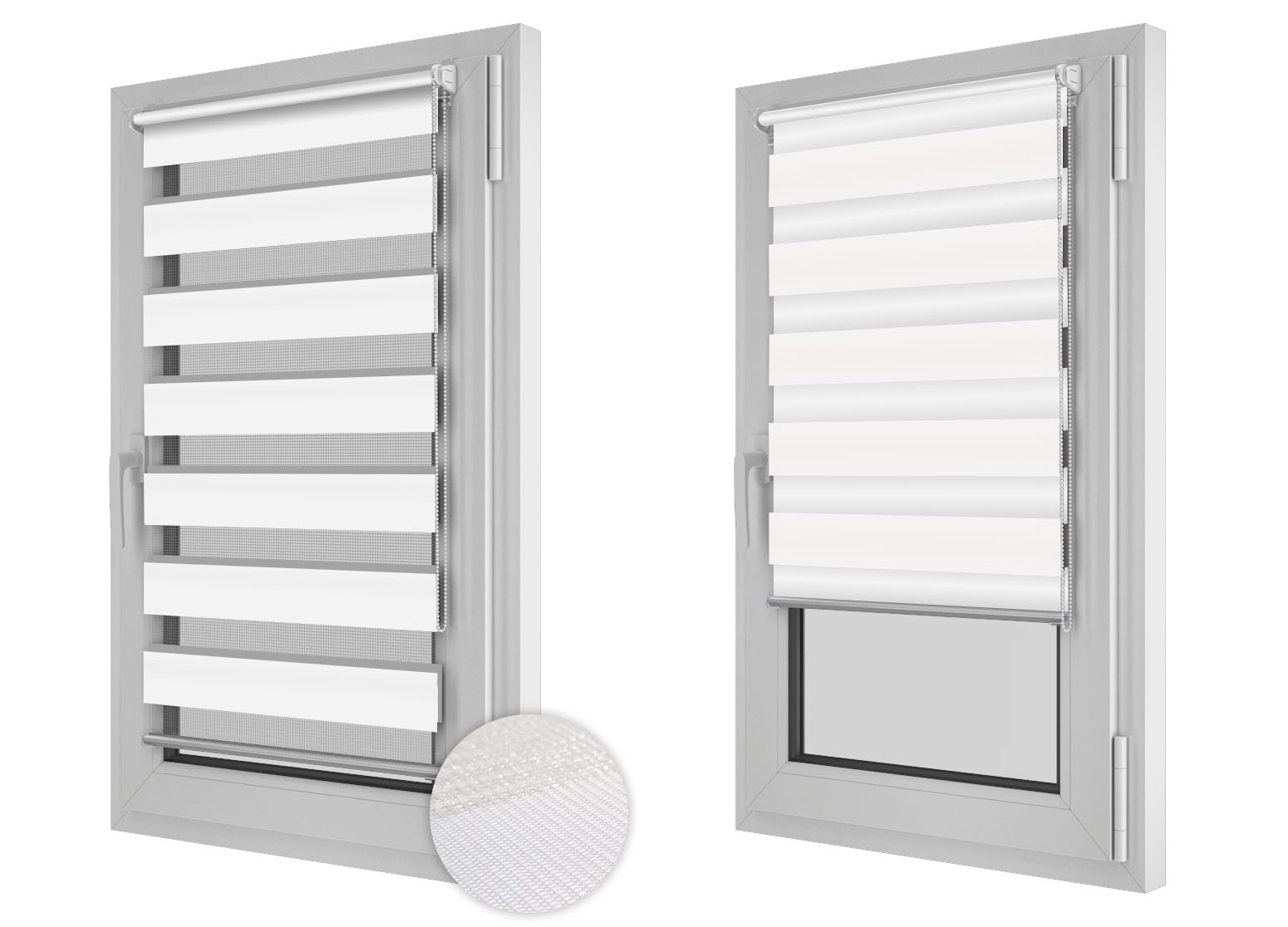 

Roleta Zebra Dzień Noc 75x150 biały