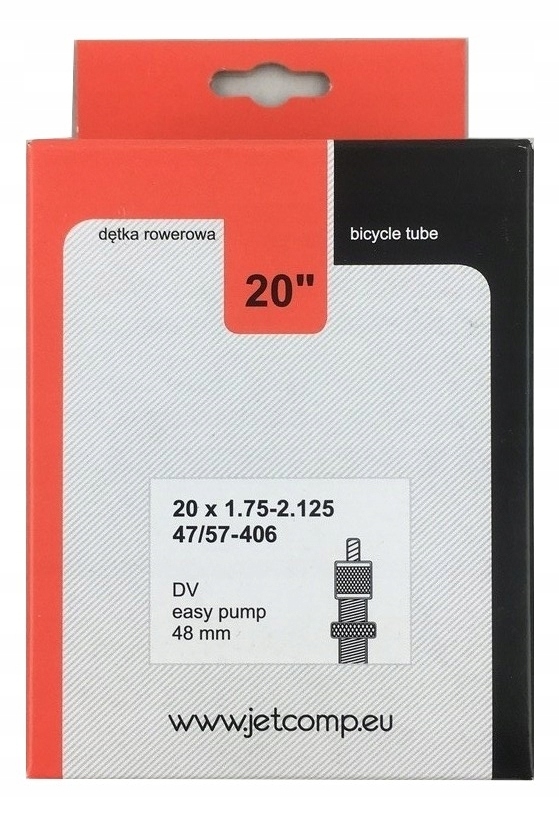 

Dętka rowerowa Jet 20”x1,75/2,125 DV-48mm