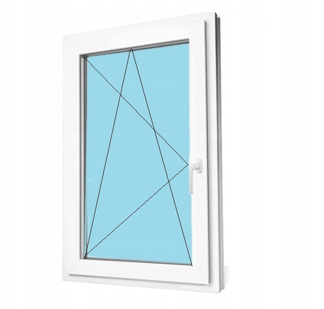 Okno PCV Schüco RU Białe 3 szyby 80x230 800x2300