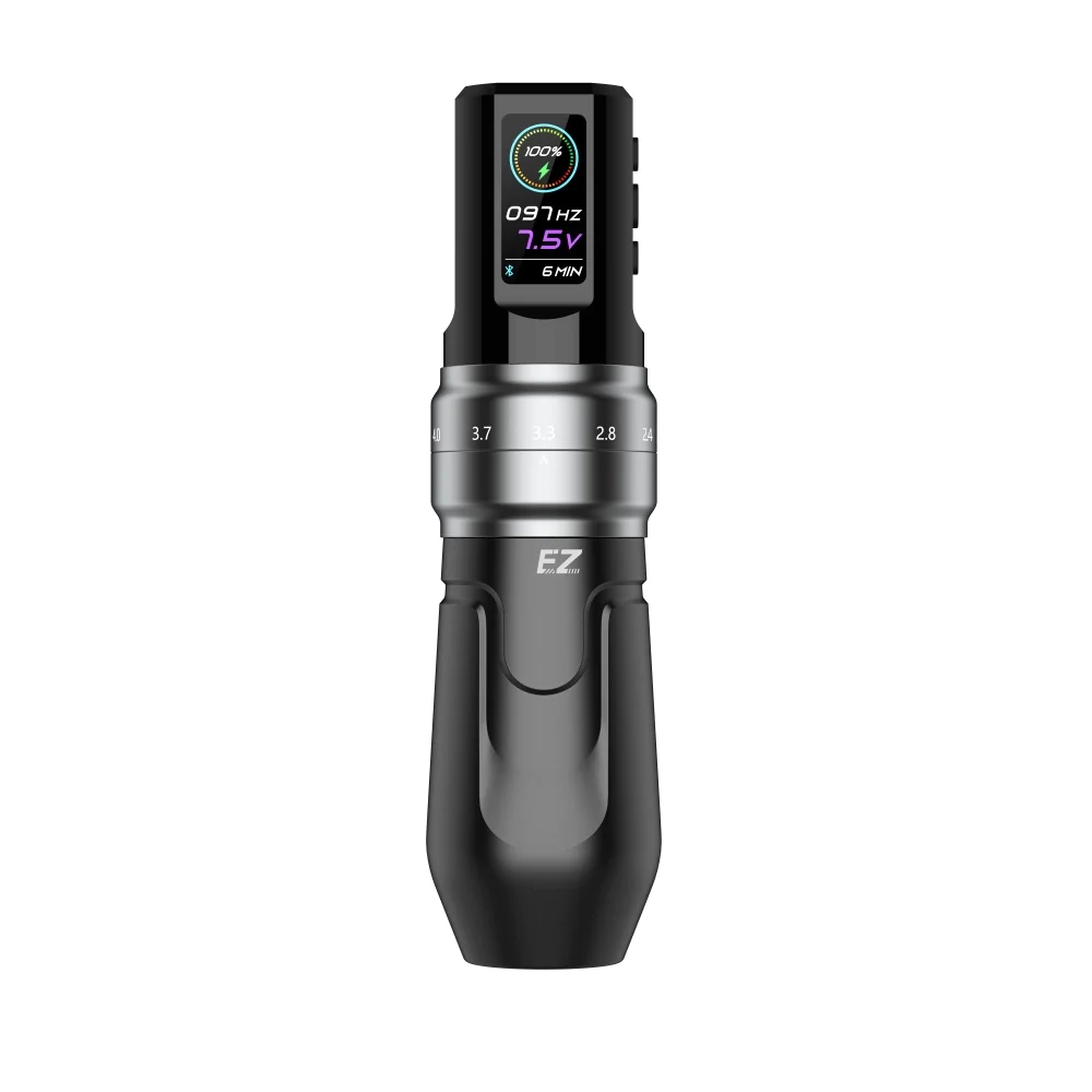 Ez P3 Pro Wireless 37mm Maszynka do tatuażu Srebrna Regulowany skok