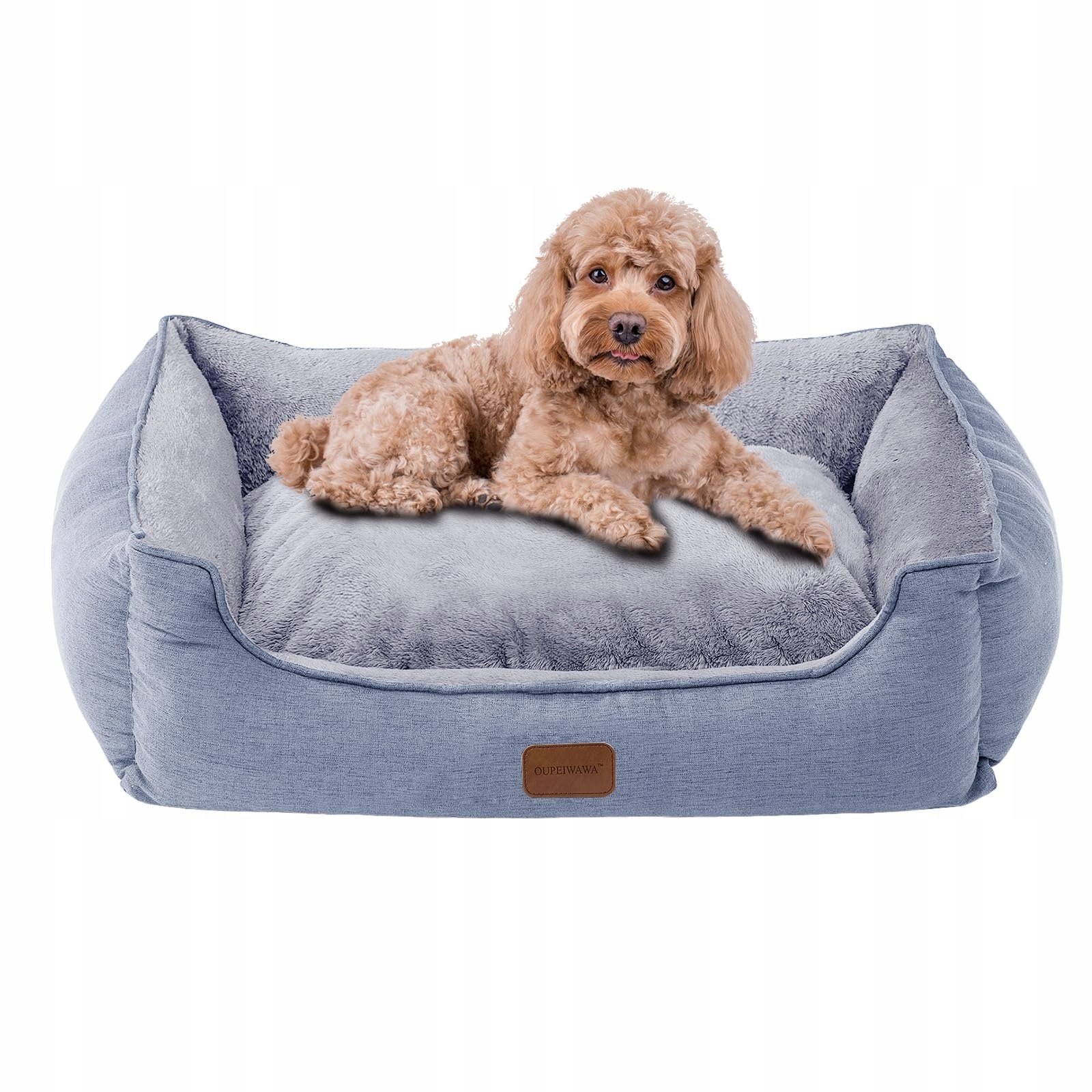 Levně Oupeiwawa Ortopedické Pelíšek pro psy Šedé 52x41x16 cm