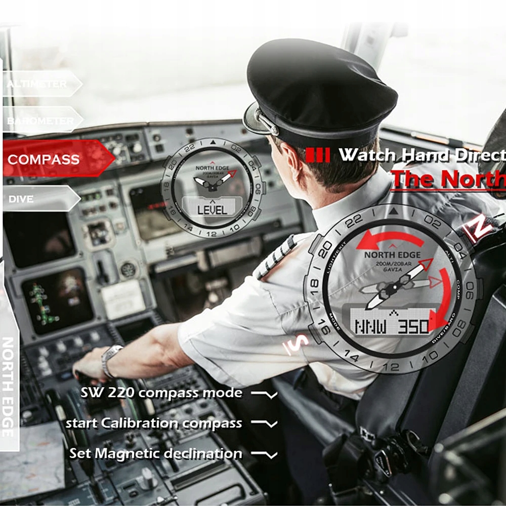 inteligentny zegarek nurkowy czarny Stan opakowania oryginalne