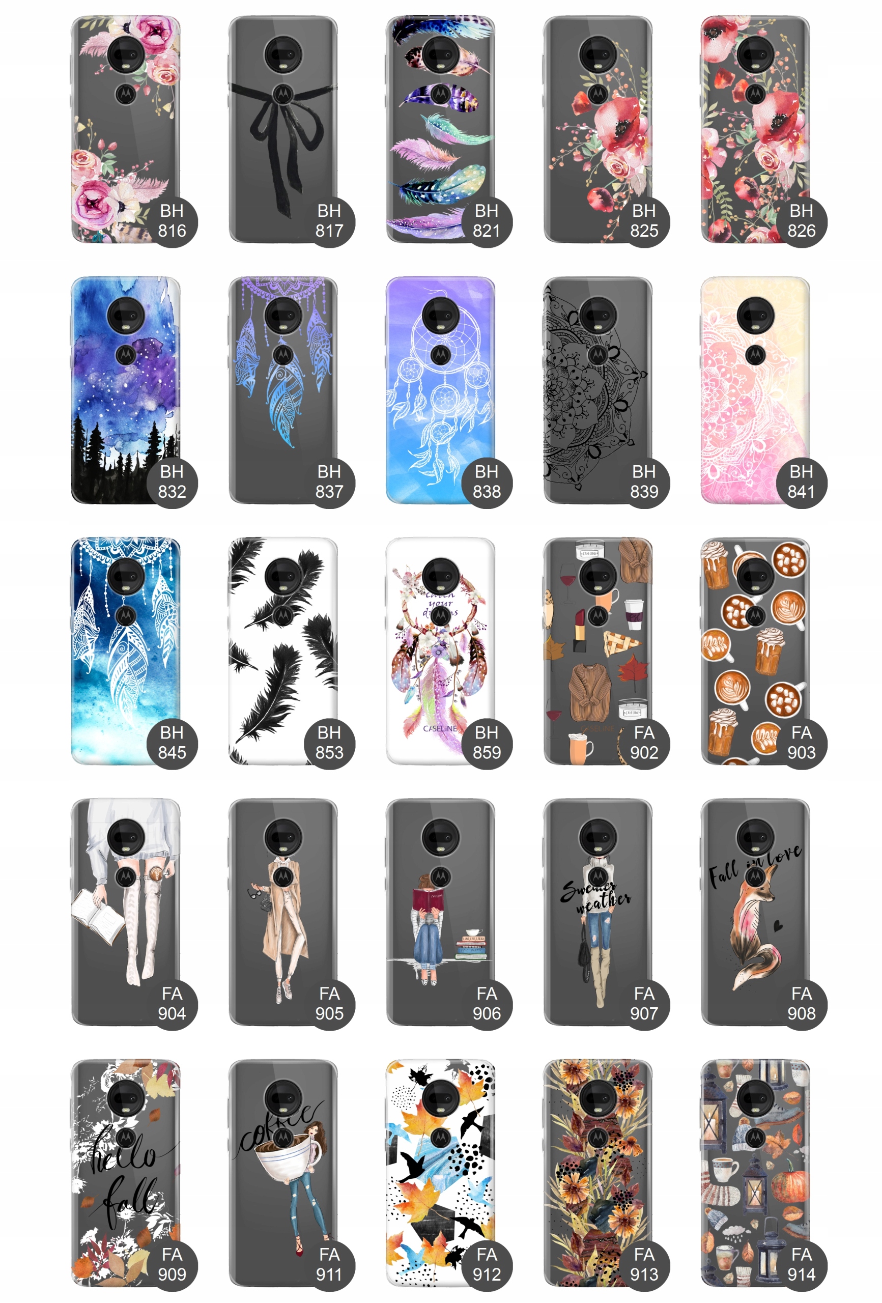 Etui do Motorola Moto G7 case guma wzory