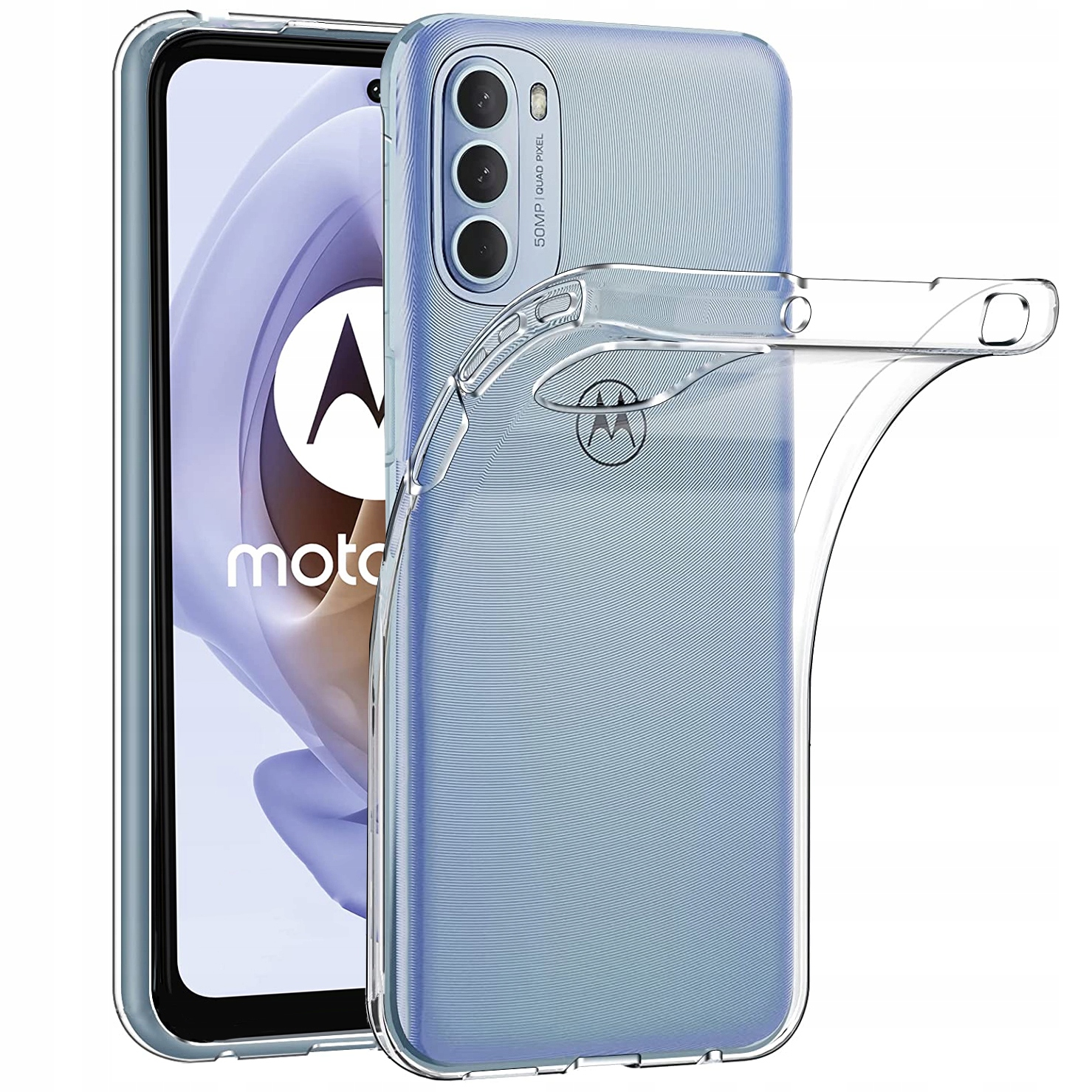 

Etui do Motorola Moto G52 G82 Slim Case Szkło