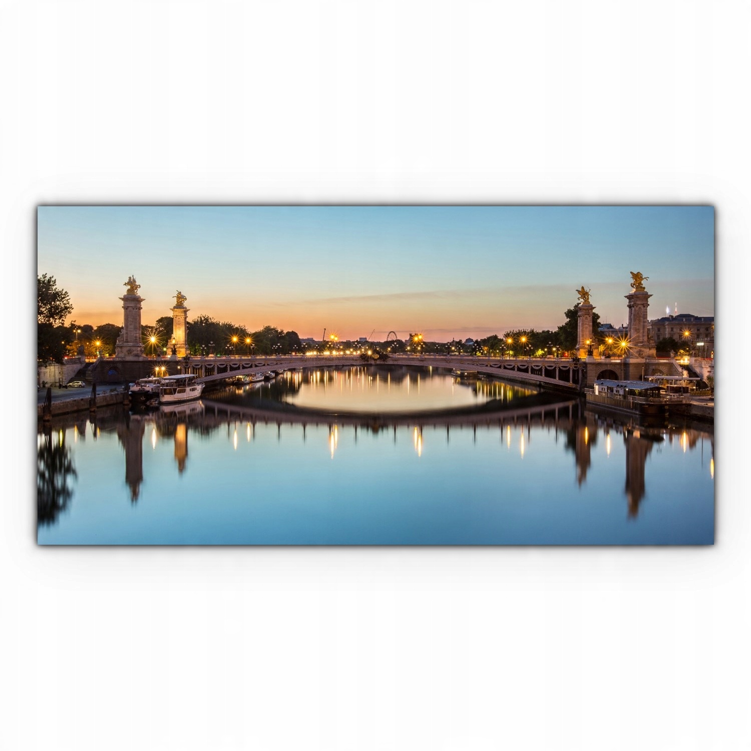 

Canvas na ramie na ścianę 120x60 Paryż Most Rzeka