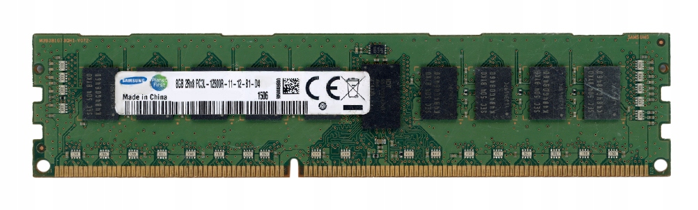 Samsung 8GB DDR3 2Rx8 1600MHz PC3L-12800R Reg Ecc