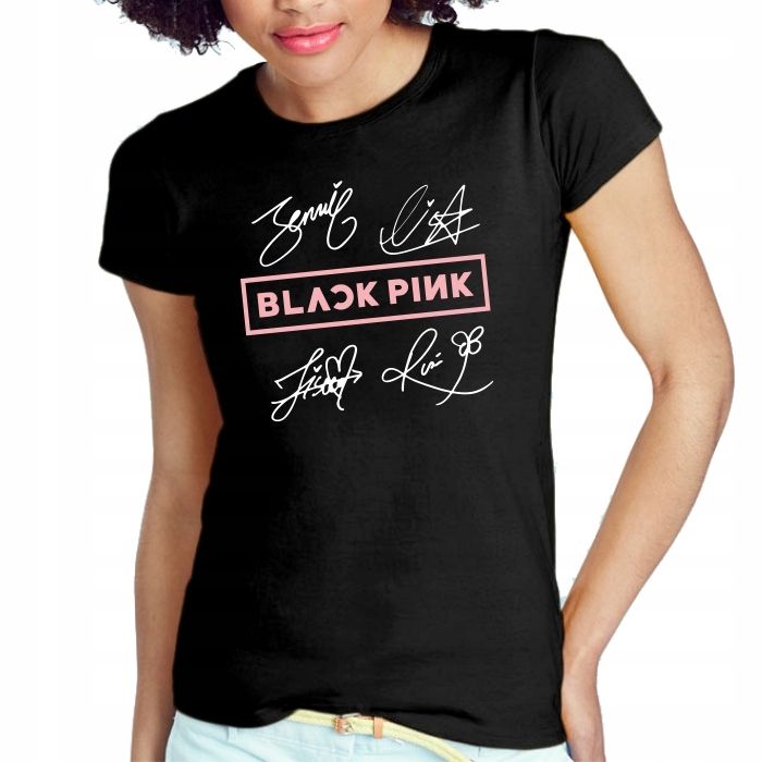 

Koszulka Damska Black Pink Lisa Rose Jennie S