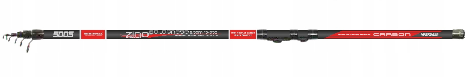 Wędka Mistrall Zino Bolognese 7,00 m 10-30 g carbon, Sic