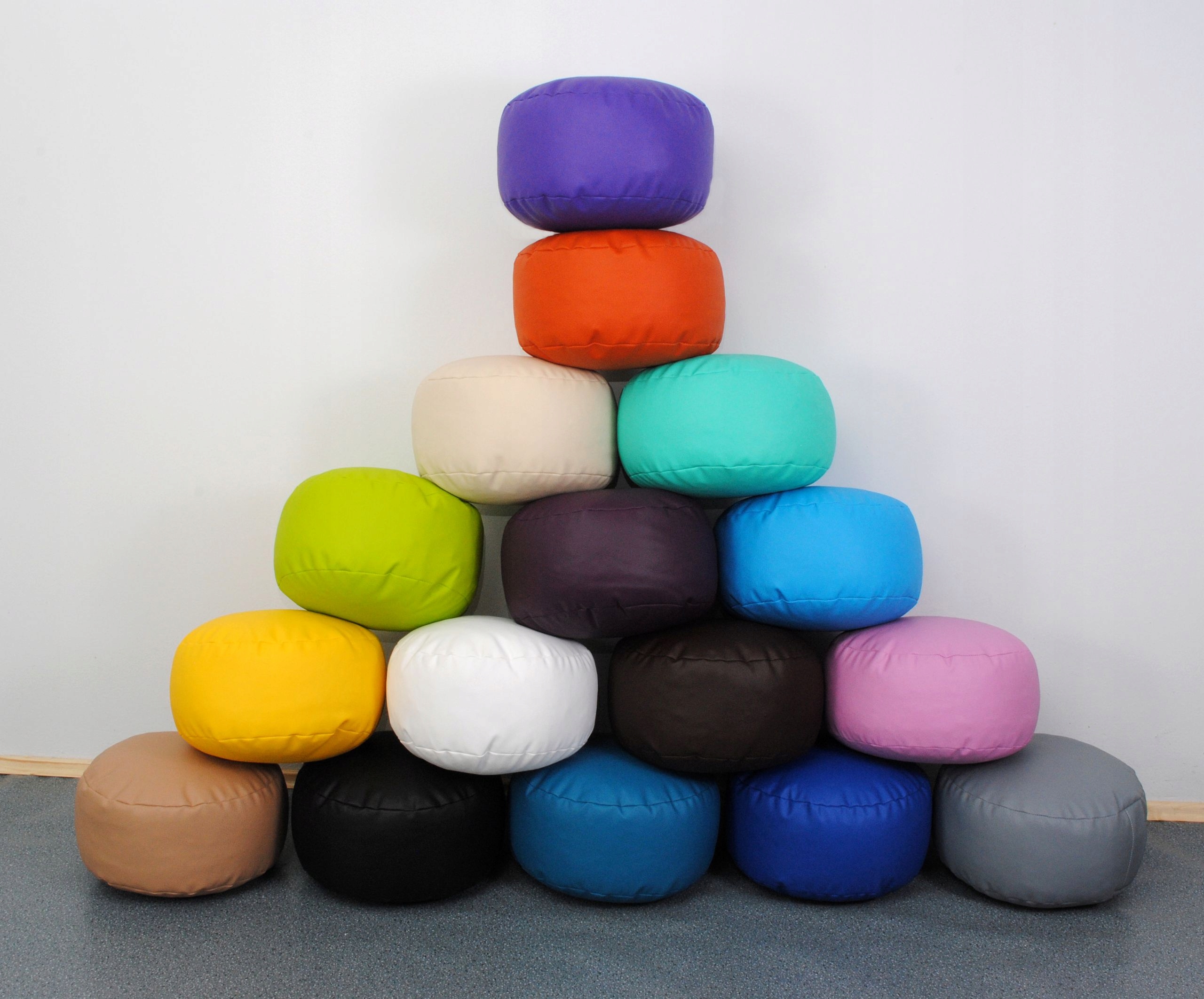 Pufa Egato, roller 35x18cm z trwałym wypełnieniem Kształt okrągła