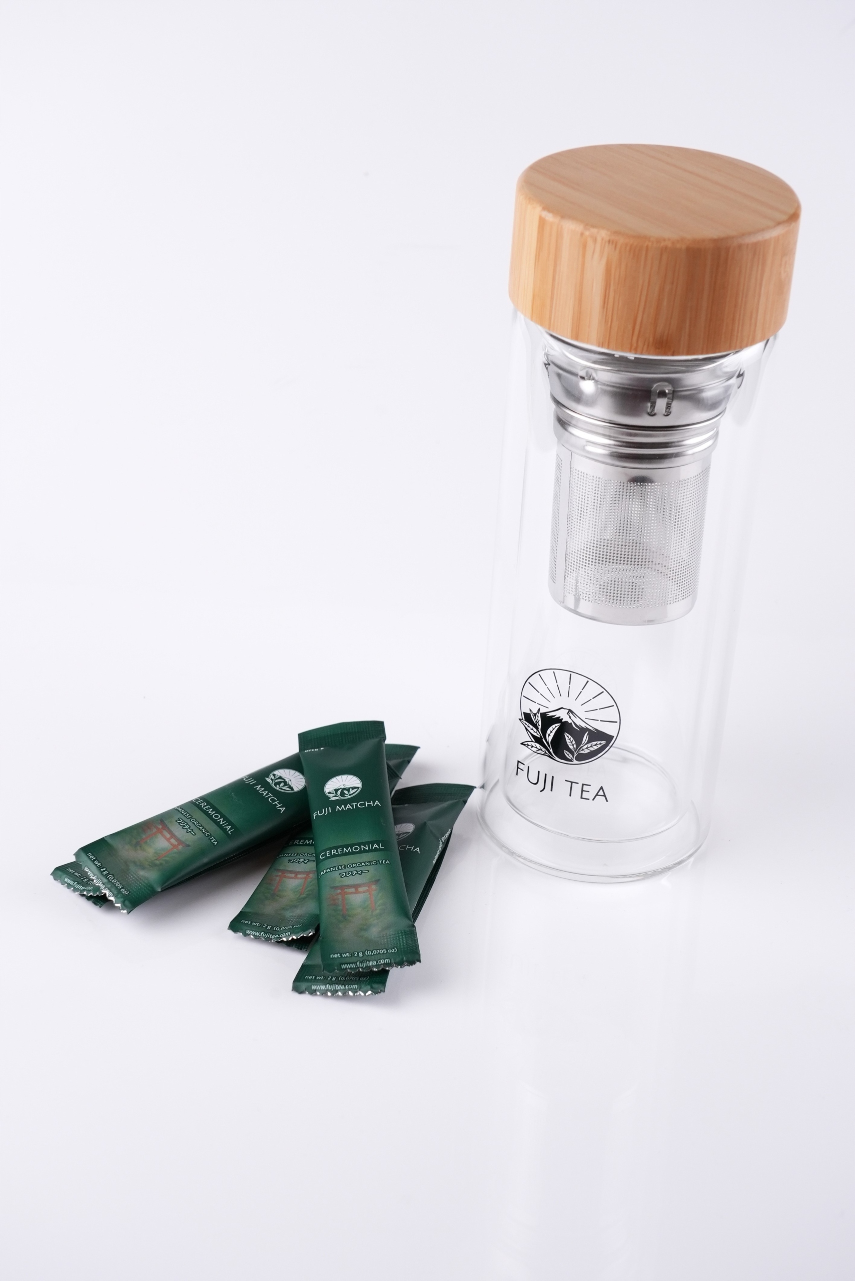 Sada Matcha Ceremoniální 2 g skleněný shaker 350 ml 7 kusů