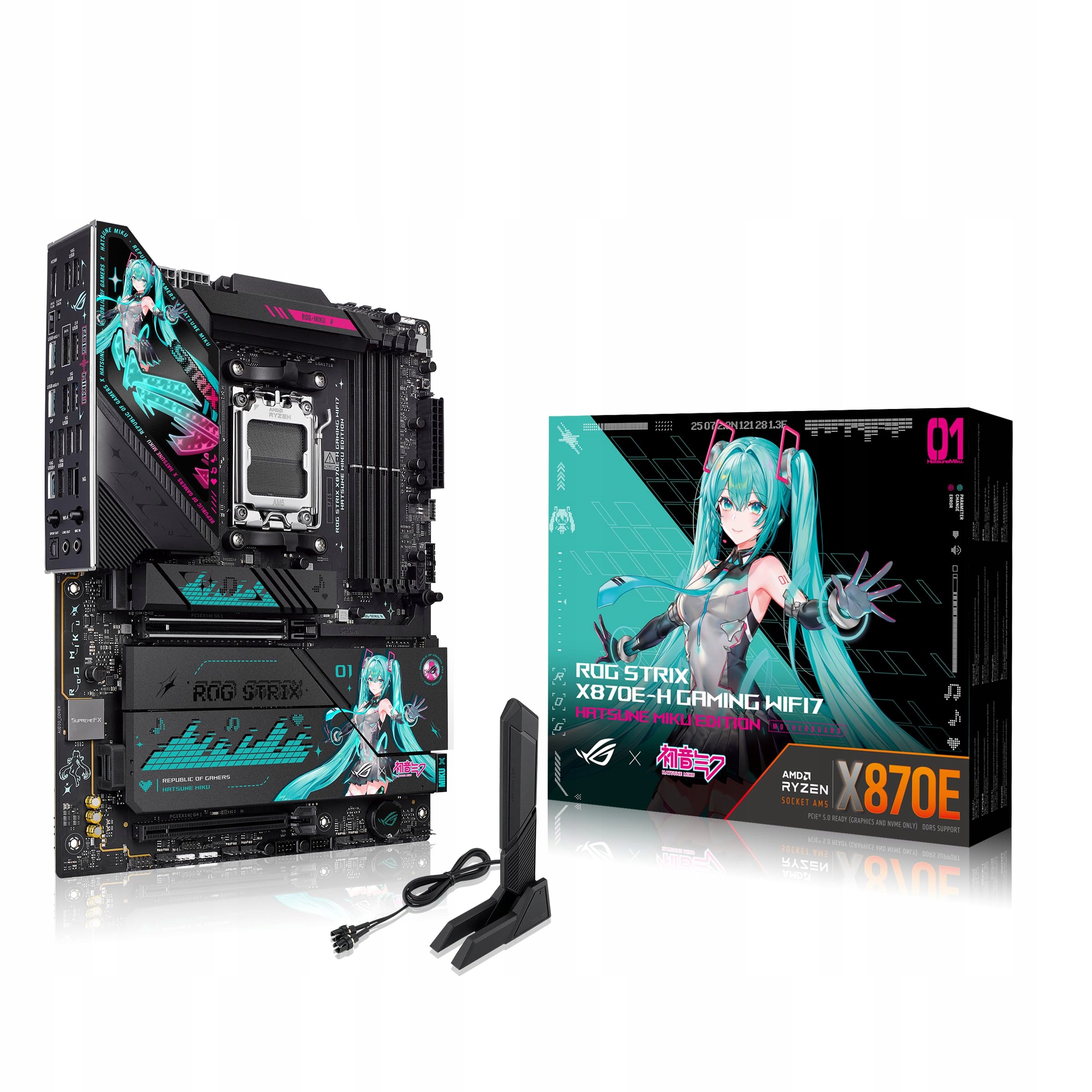 Asus Rog Strix X870E-H Gaming WiFi7, Amd Atx, DDR5, Aura Sync