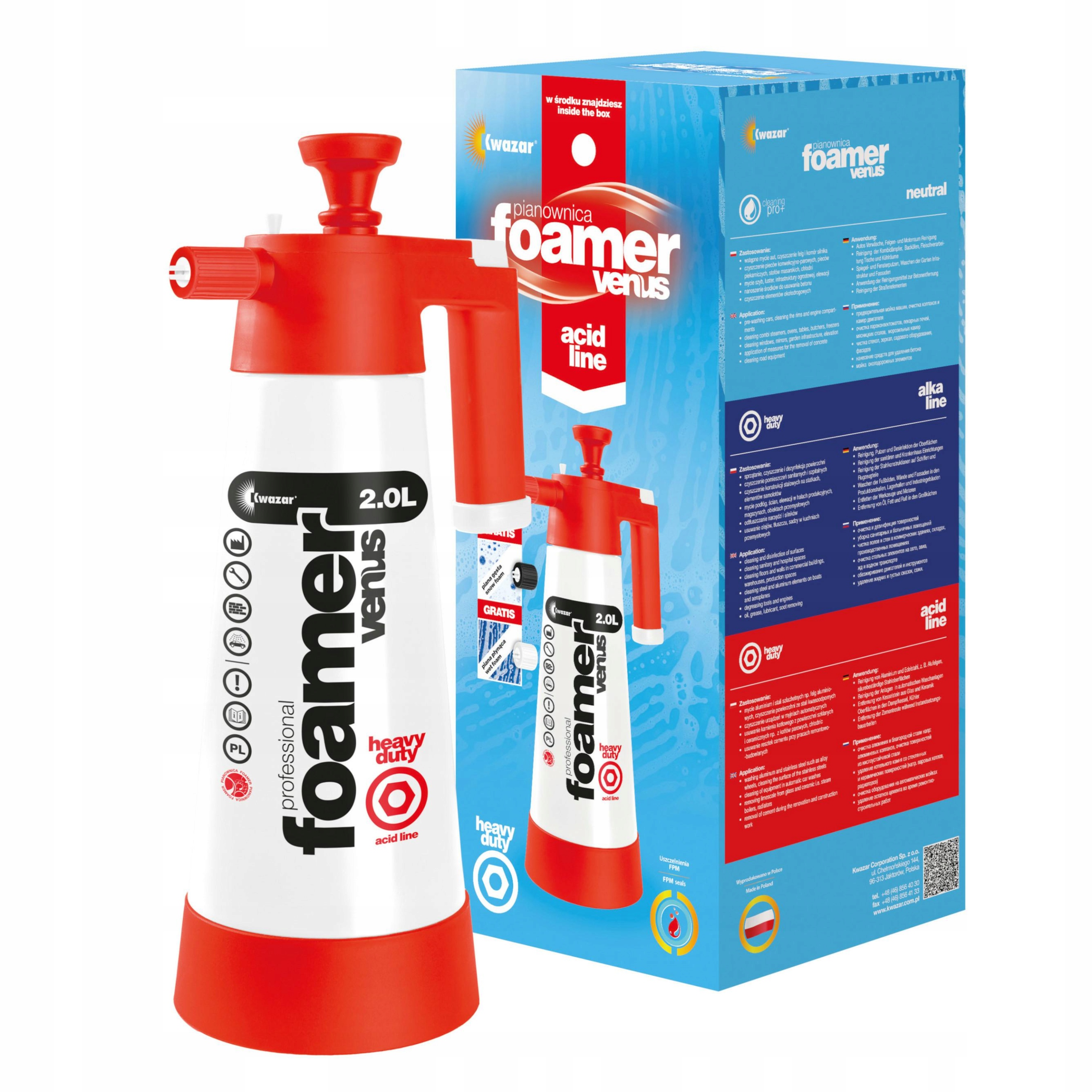 KWAZAR pianownica ręczna VENUS ACID LINE 2L