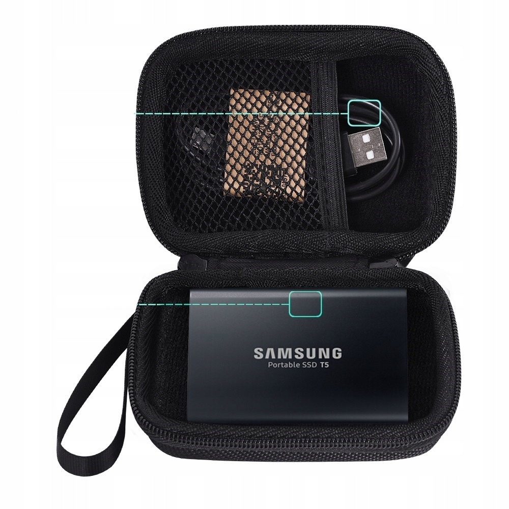 

Samsung T3 T5 T1 pokrowiec etui twardy case Ssd