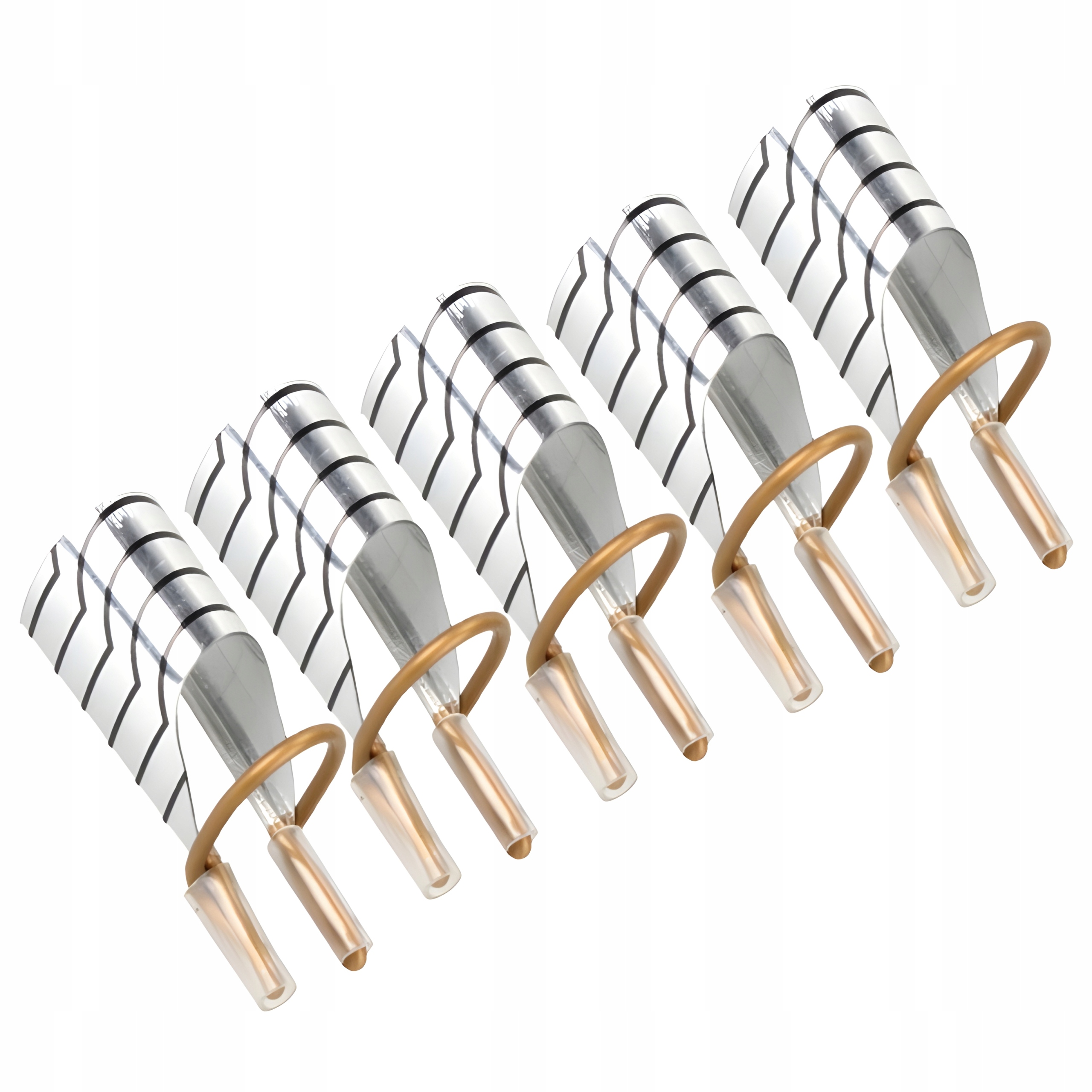 Szablony Metalowe Do Przedłużania Paznokci 5 sztuk