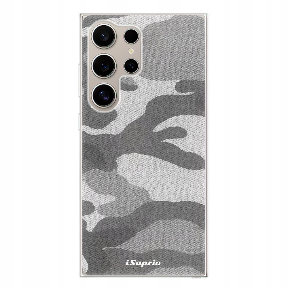 Silikonowe etui iSaprio Gray Camuflage 02 do Samsung Galaxy S24 Ultra
