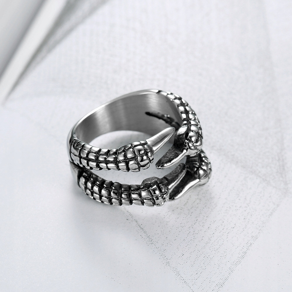 Modny Pierścień Sygnet Smocze Pazury na Prezent Marka Inna marka